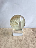 Citrine sphere with phantom a d rainbow