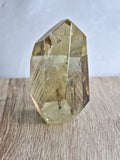 Phantom Citrine with internal rainbow + layered growth bands