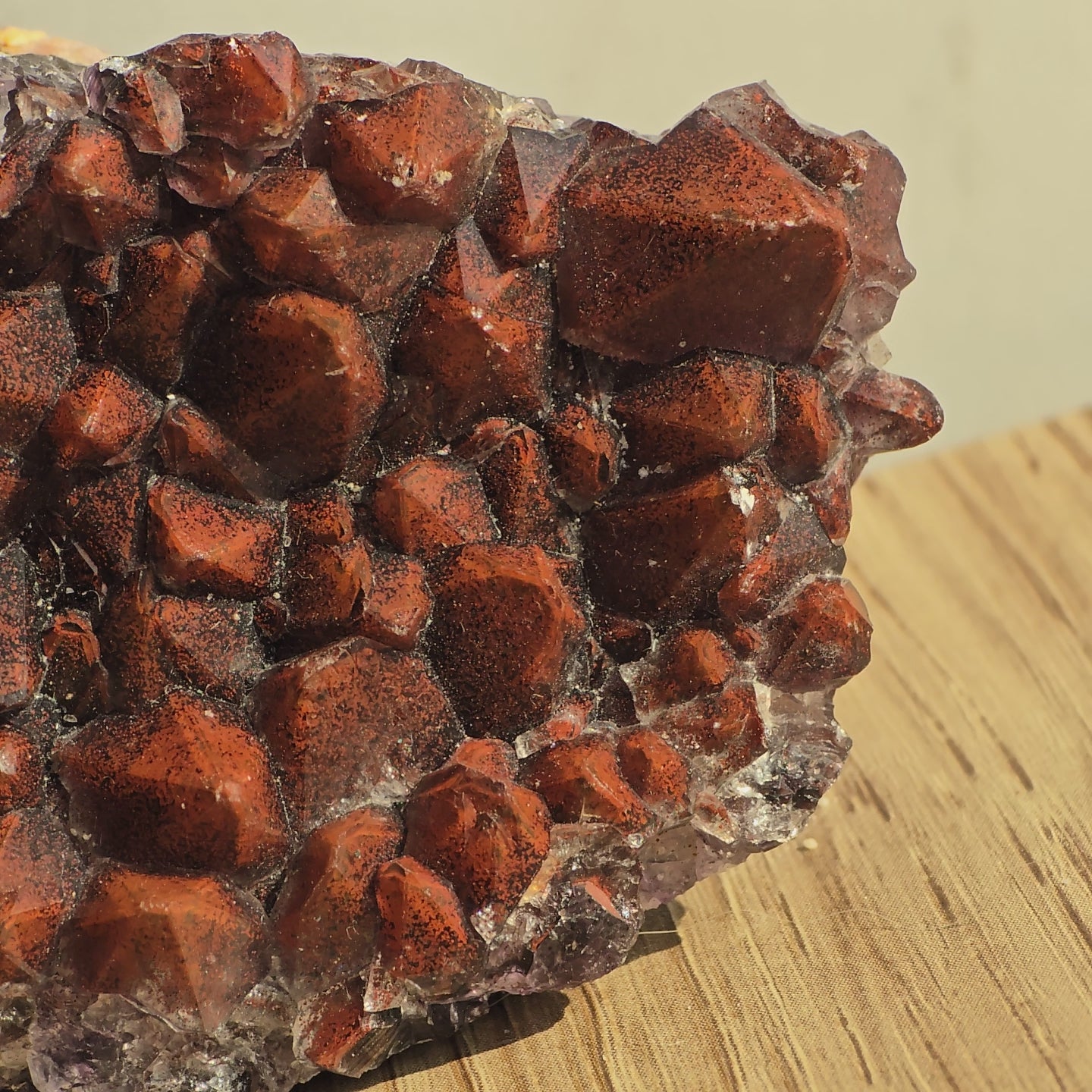 Red cap Amethyst cluster
