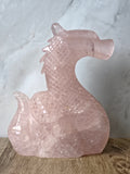 Rose quartz dragon