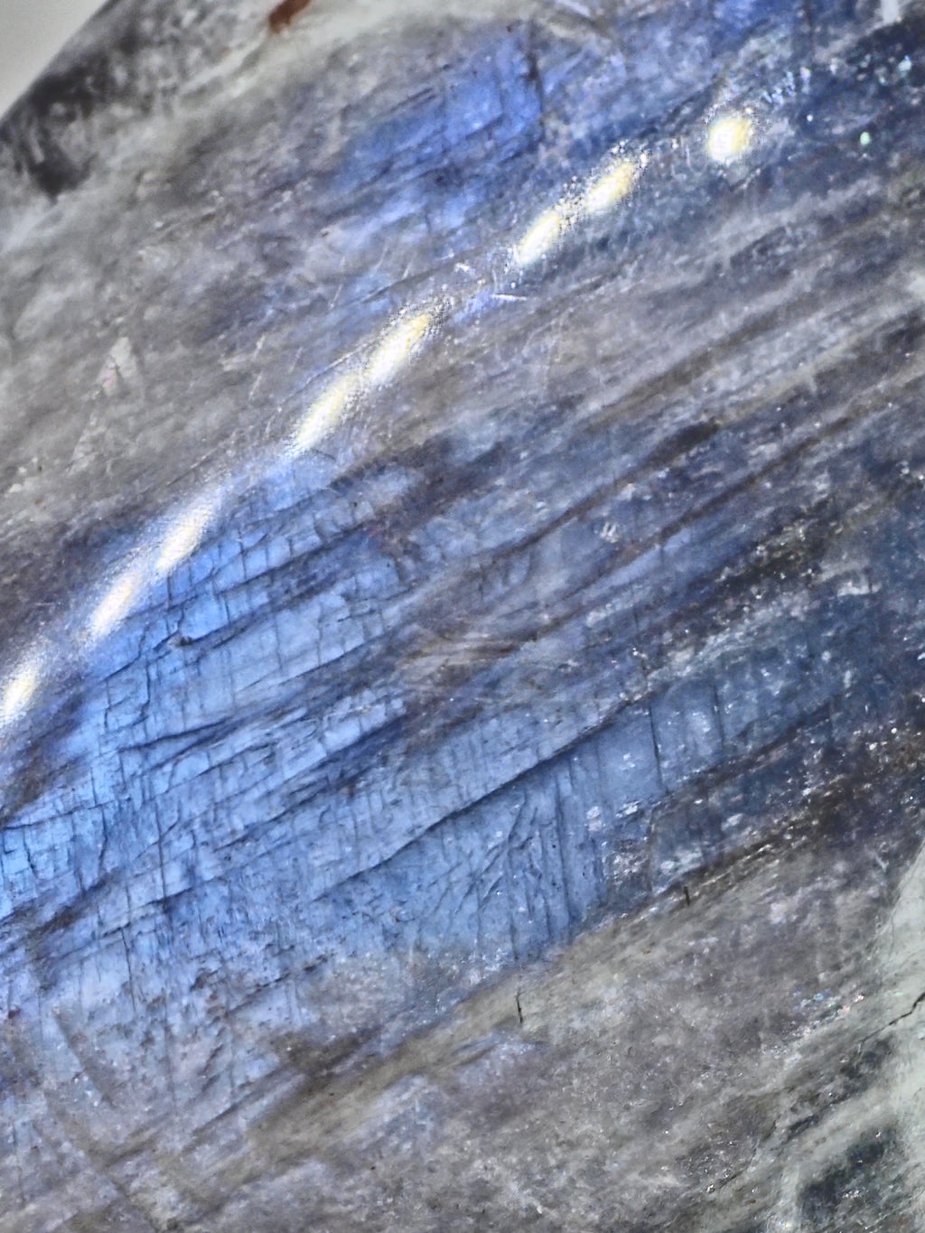 Moonstone Flame — Blue Adularescence Feldspar