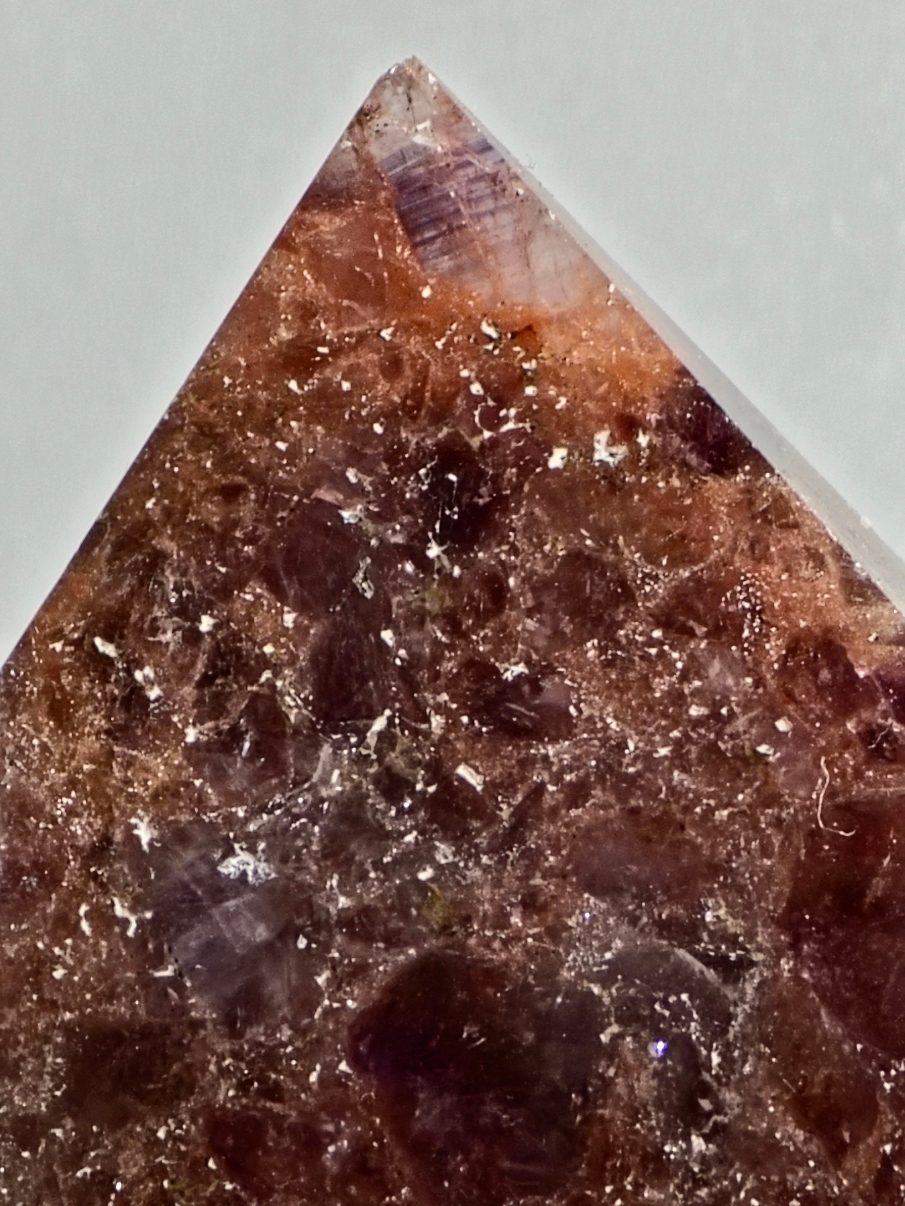 Brecciated Indian Amethyst Polished Tower