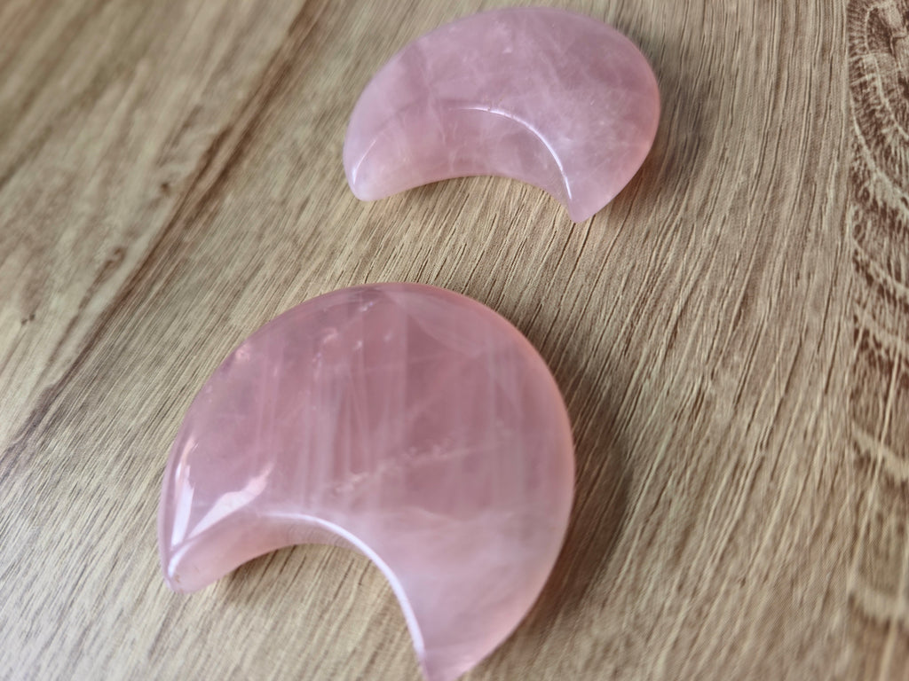 Rose quartz moon