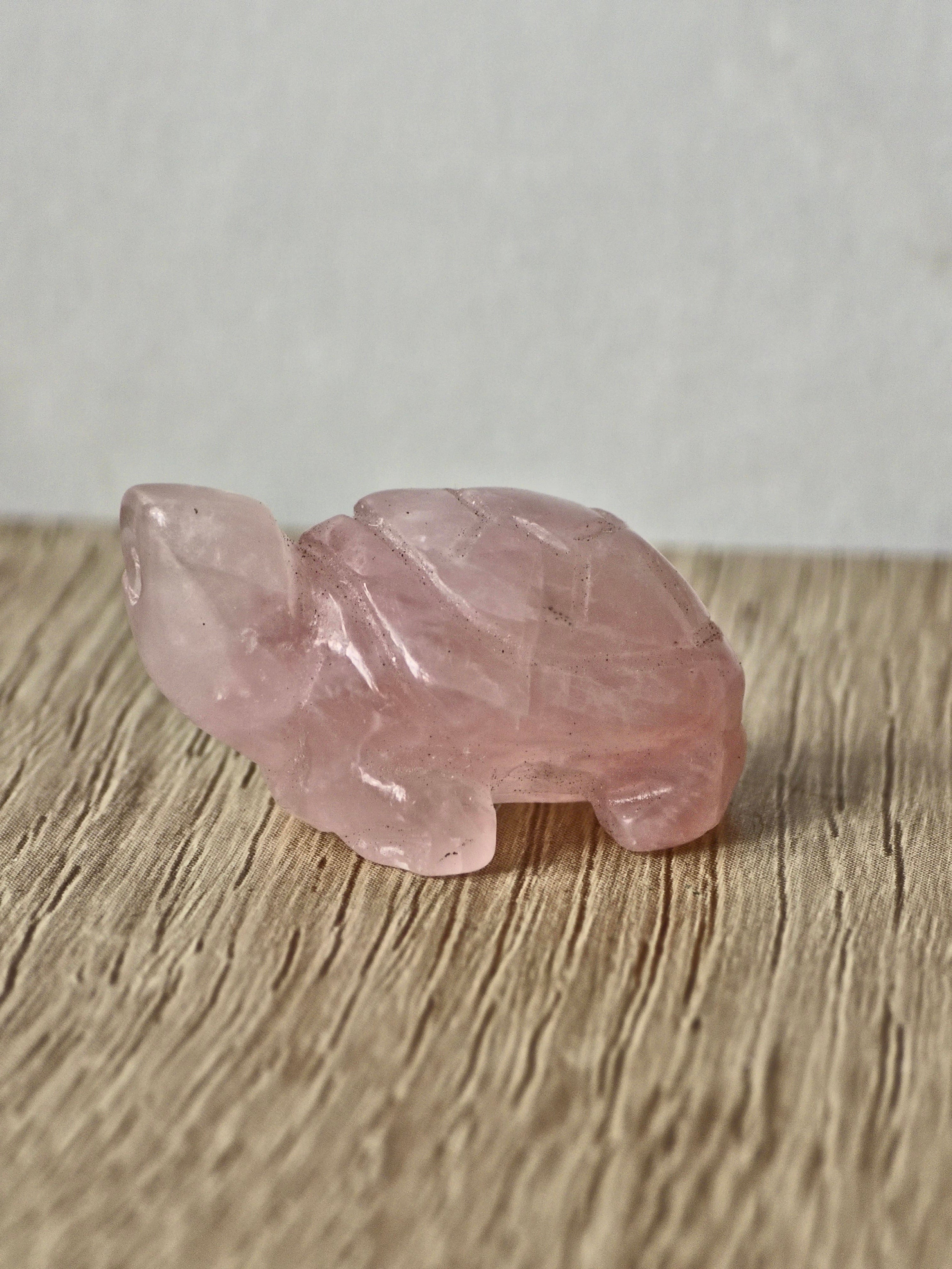 Rose quartz Turtle
