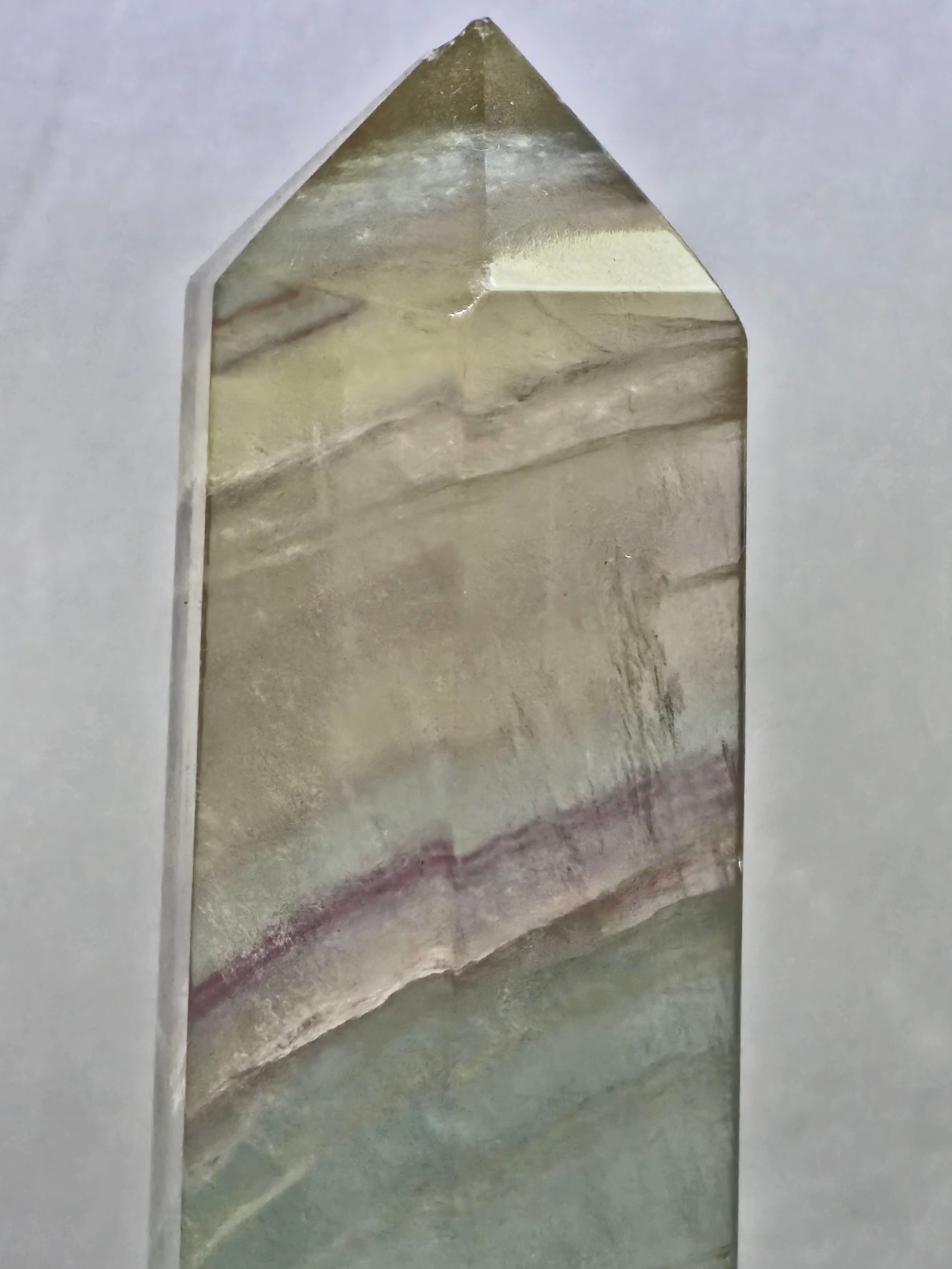Banded Fluorite Tower — Multicolour Zoning