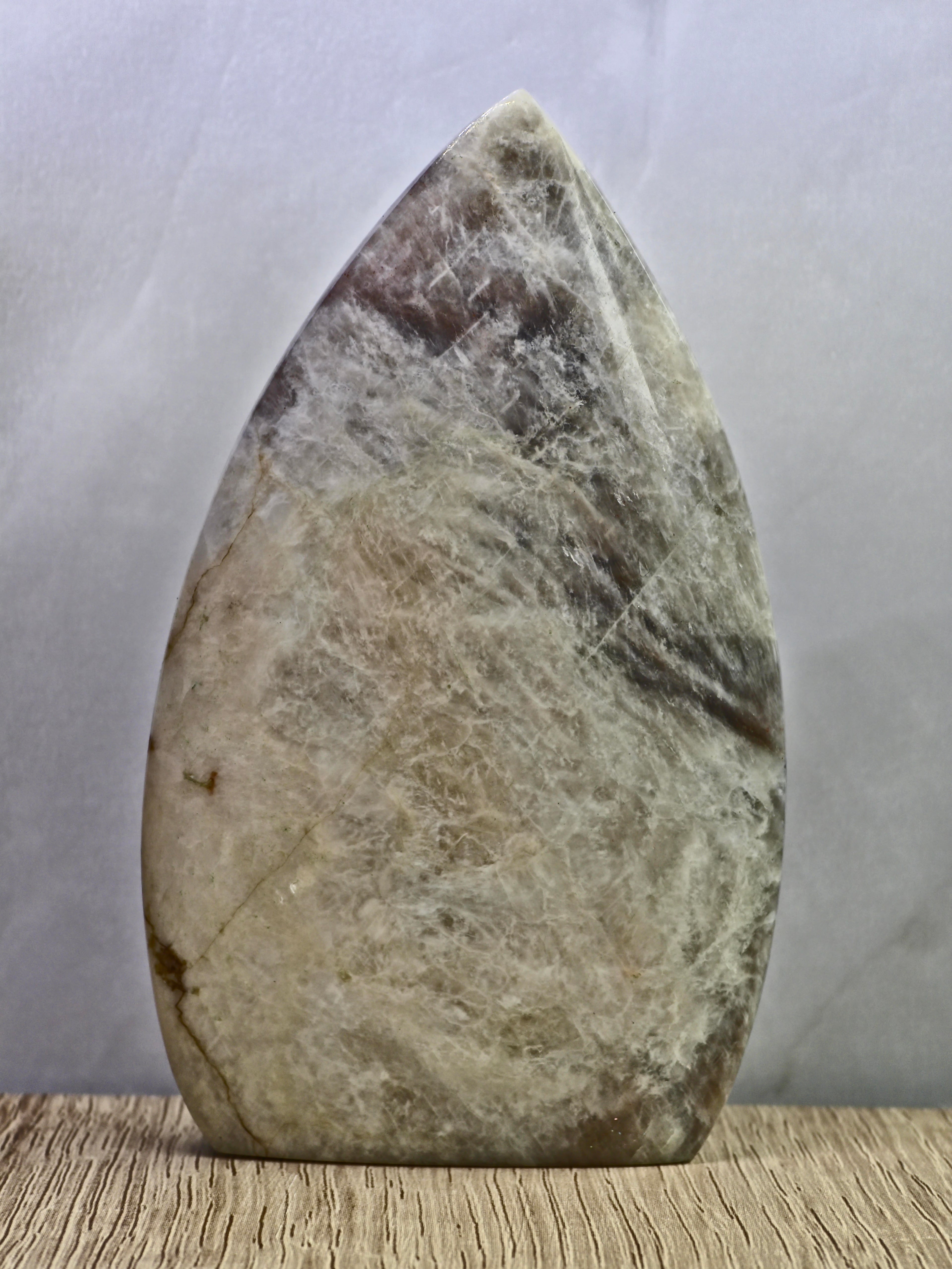 Moonstone Flame — Blue Adularescence Feldspar