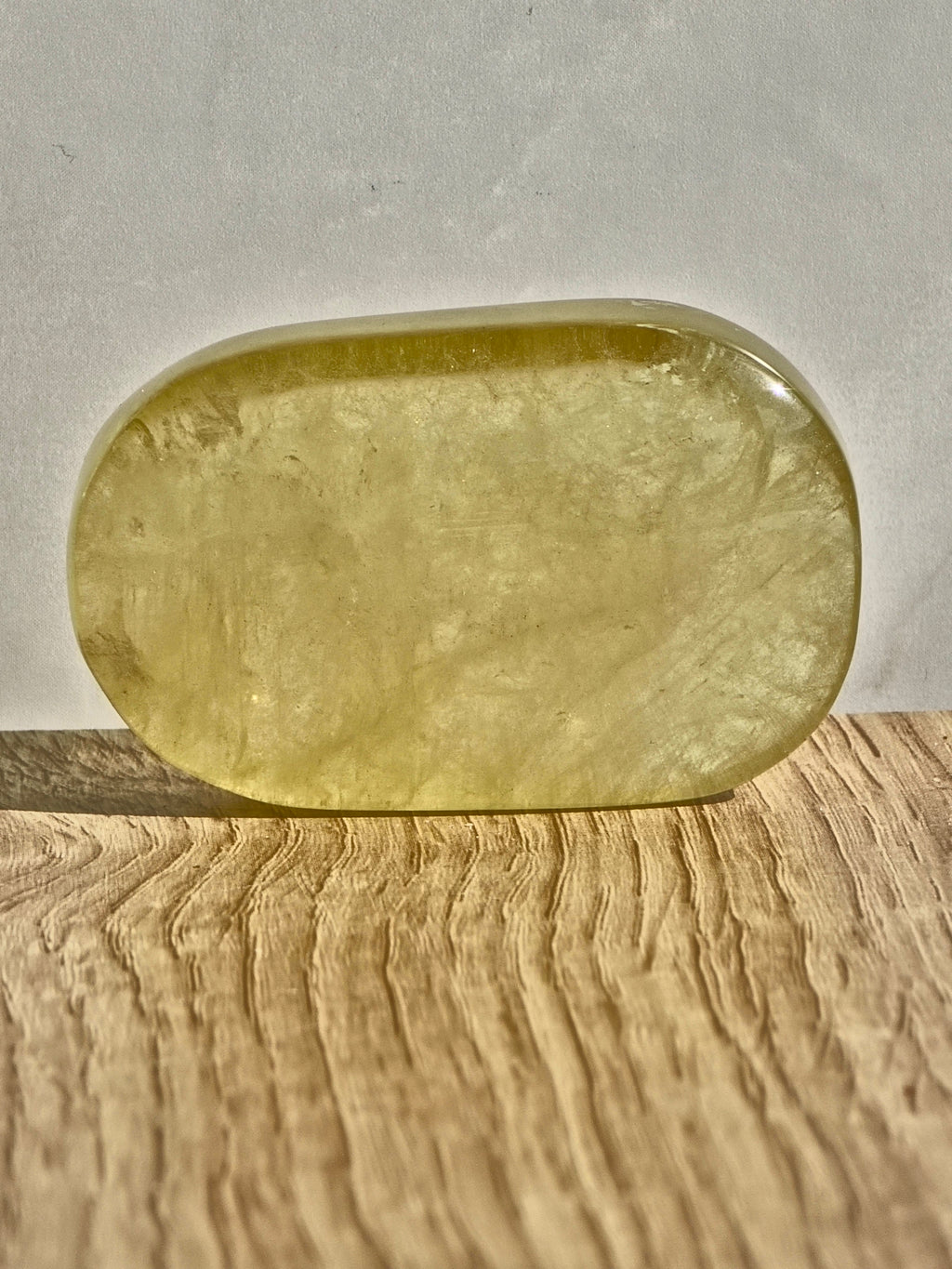 Heat treated Citrine Palm Stone
