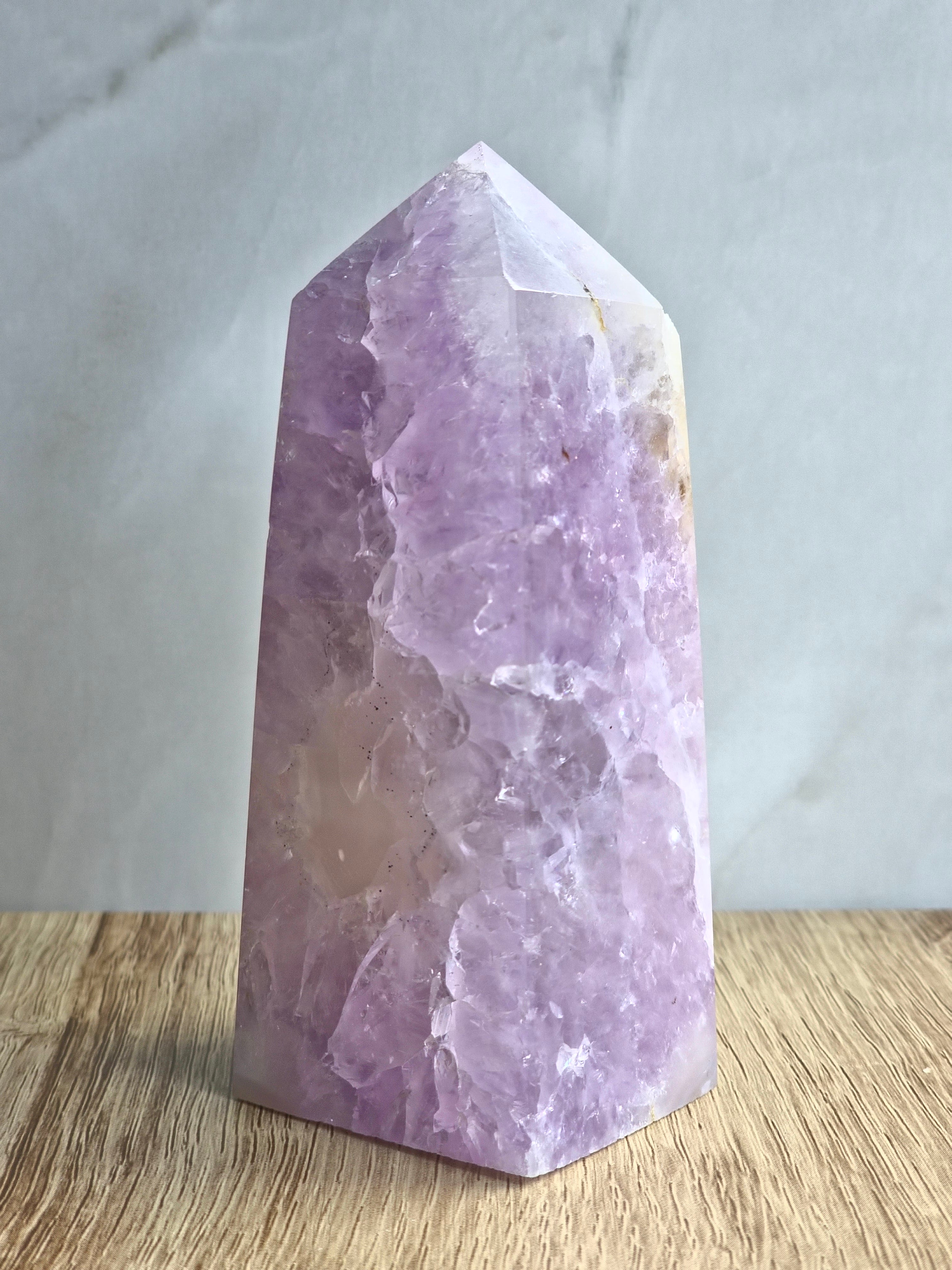 Amethyst and agate tower