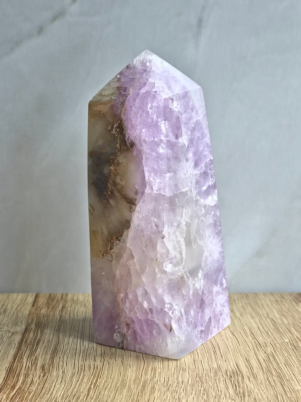 Amethyst and agate tower
