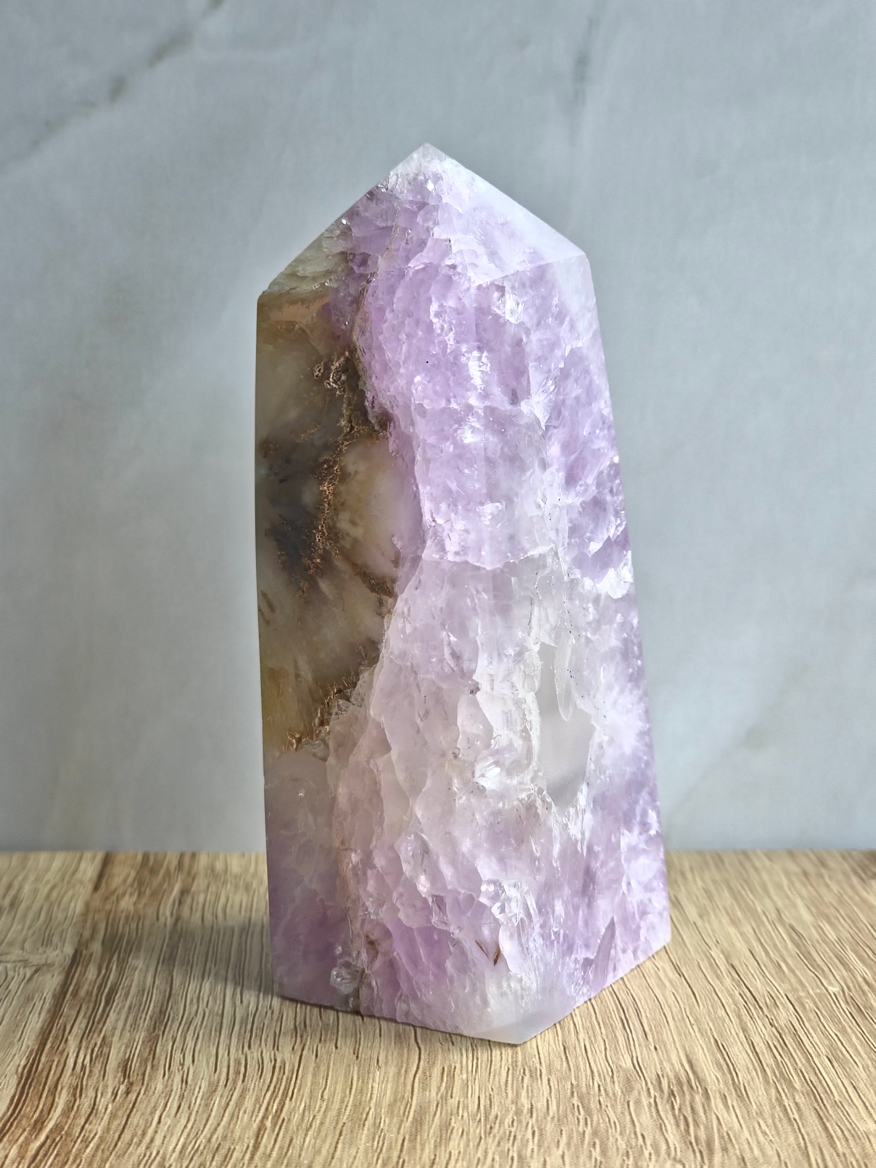 Amethyst and agate tower