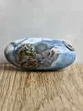 Blue Indian Opal with Moss Agate Inclusions Shiva