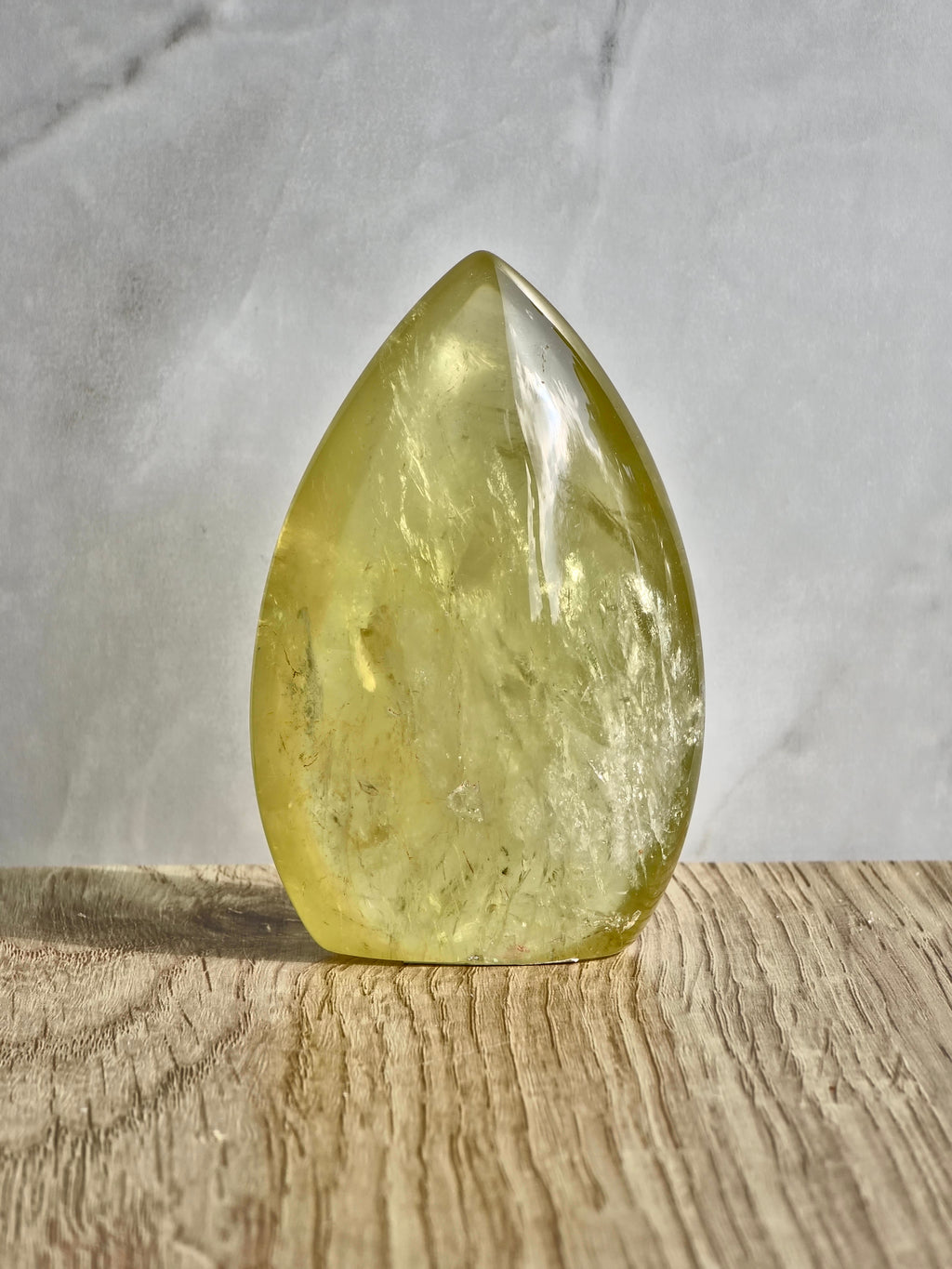 Heat treated Citrine Polished Flame
