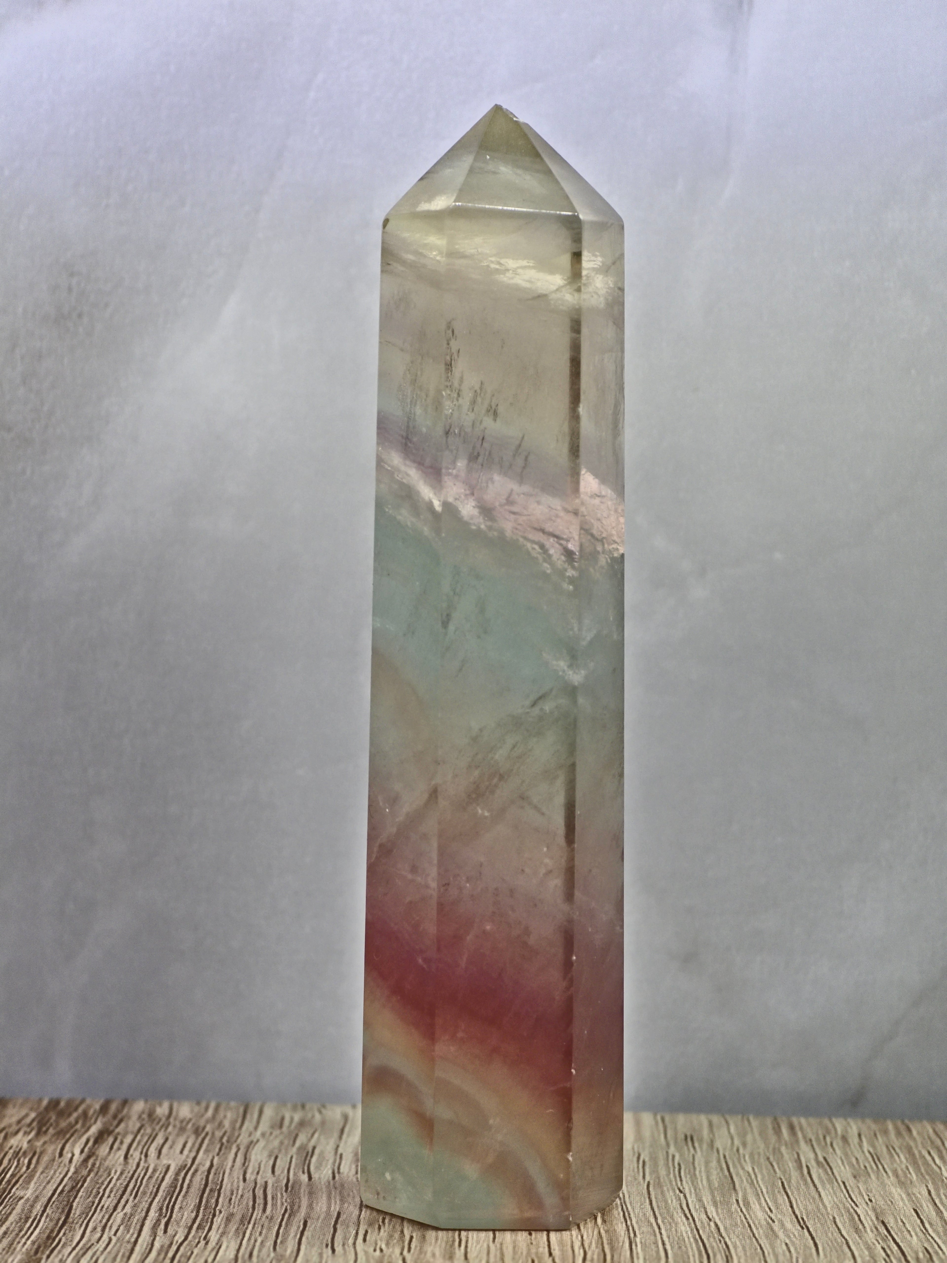 Banded Fluorite Tower — Multicolour Zoning