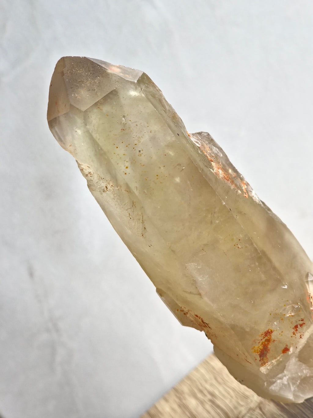 Natural raw citrine point