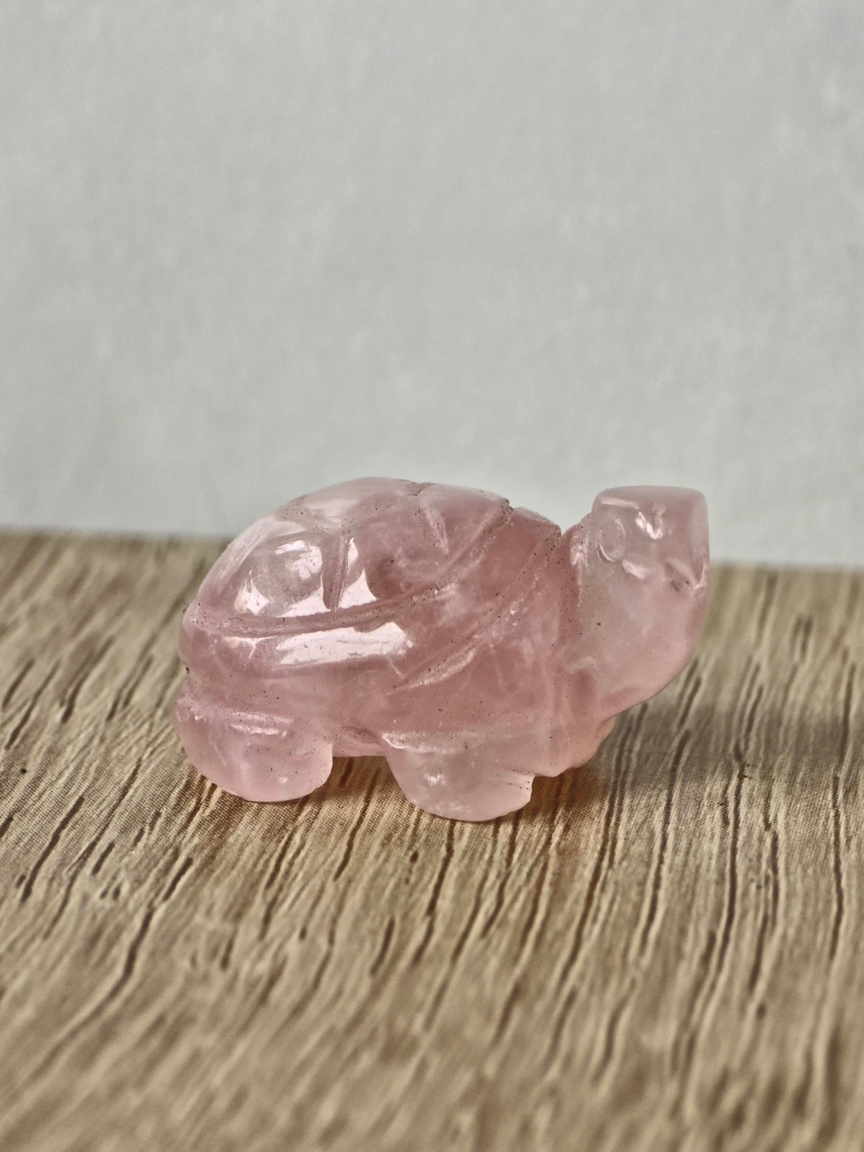 Rose quartz Turtle