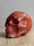 Red Jasper Skull Carving