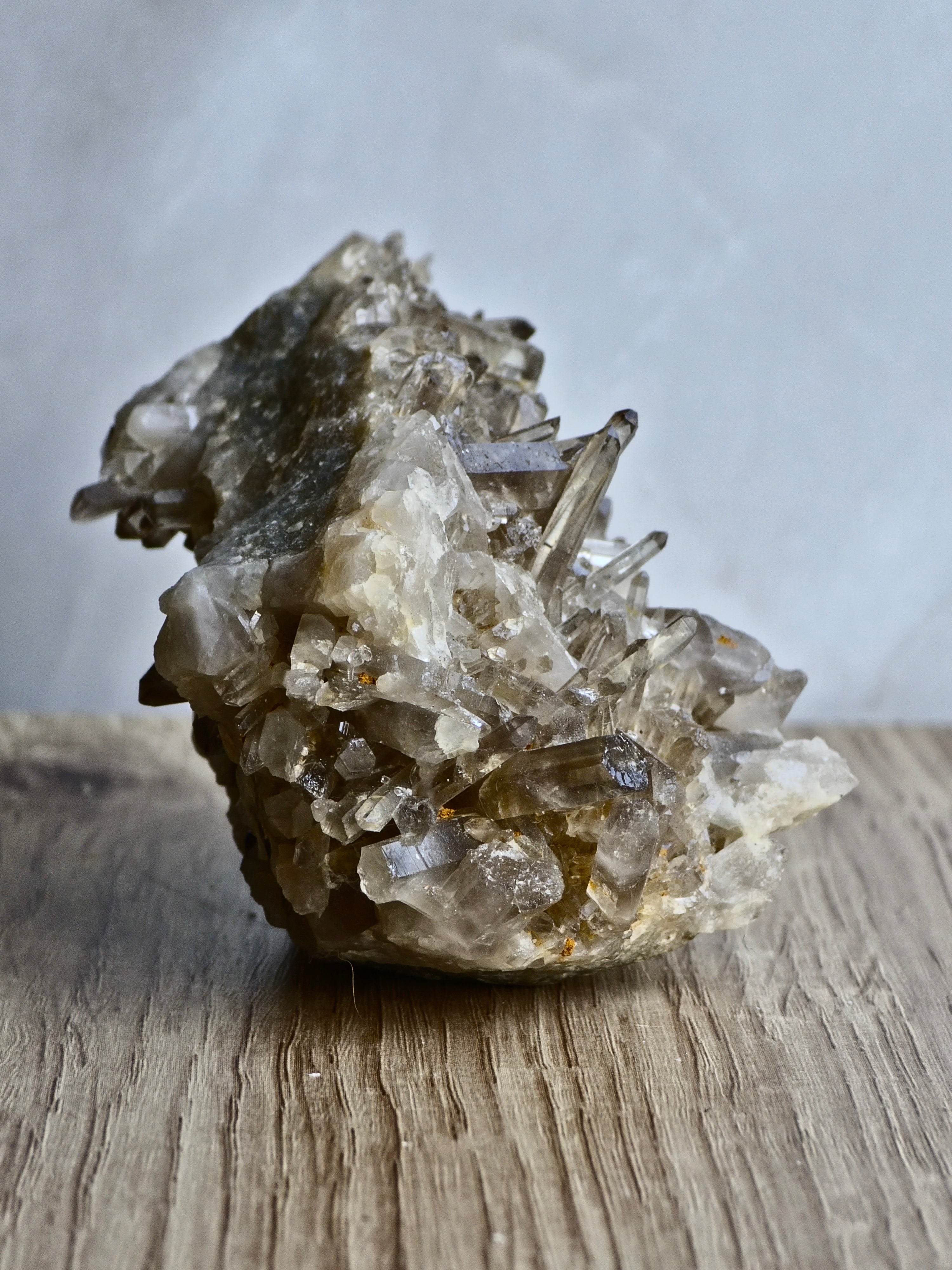 Natural citrine cluster