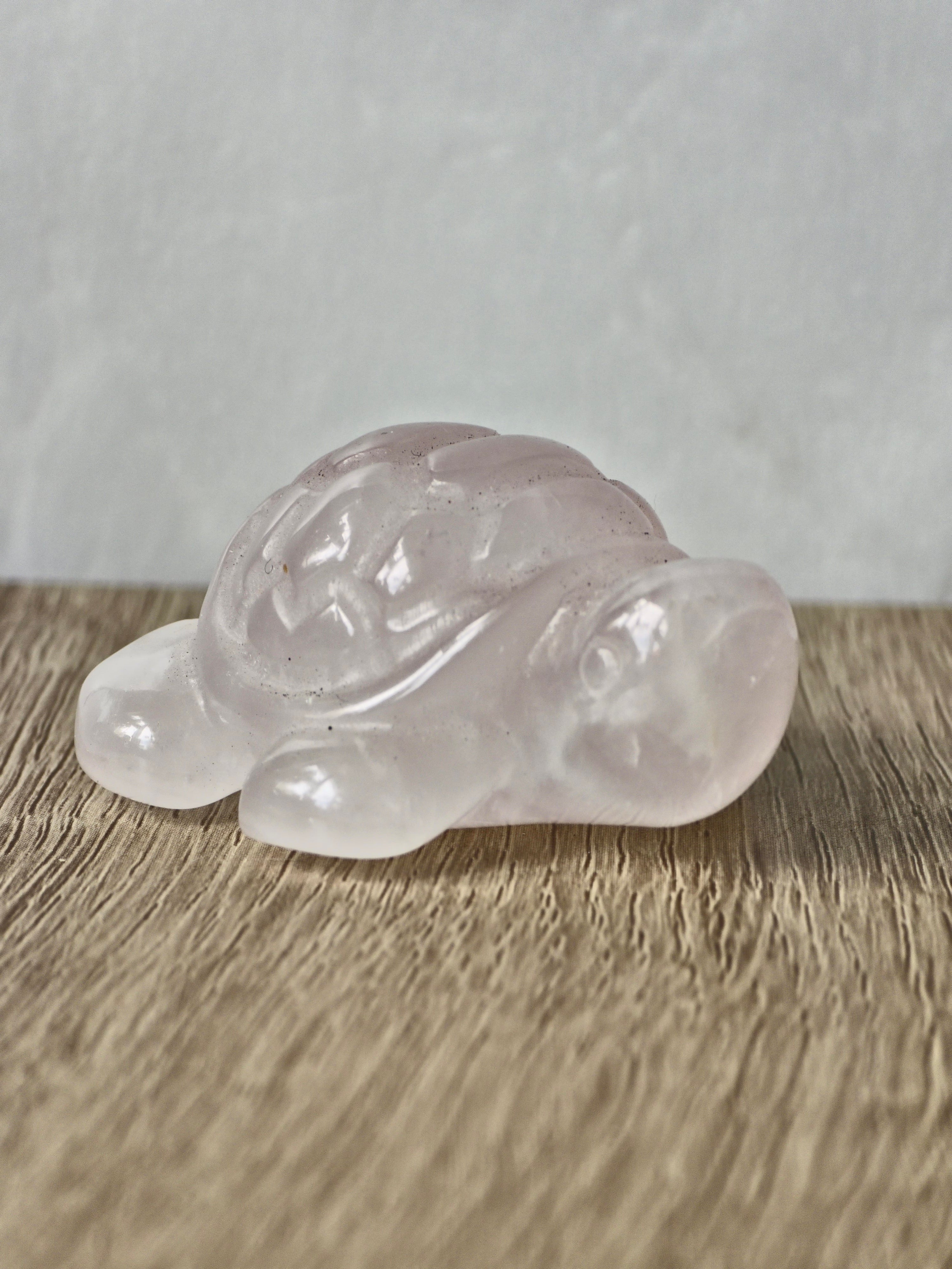 Rose quartz turtle
