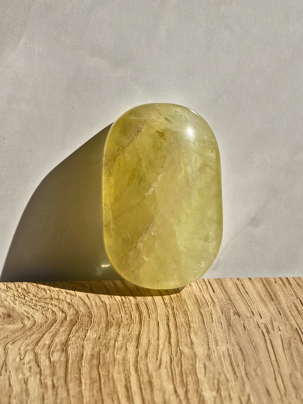 Heat treated Citrine Palm Stone