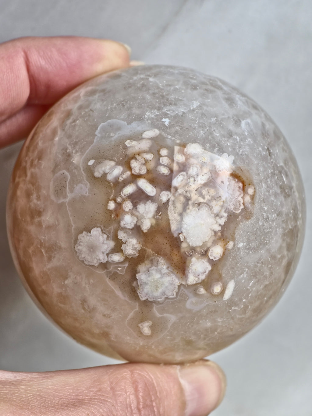 Flower Agate Sphere