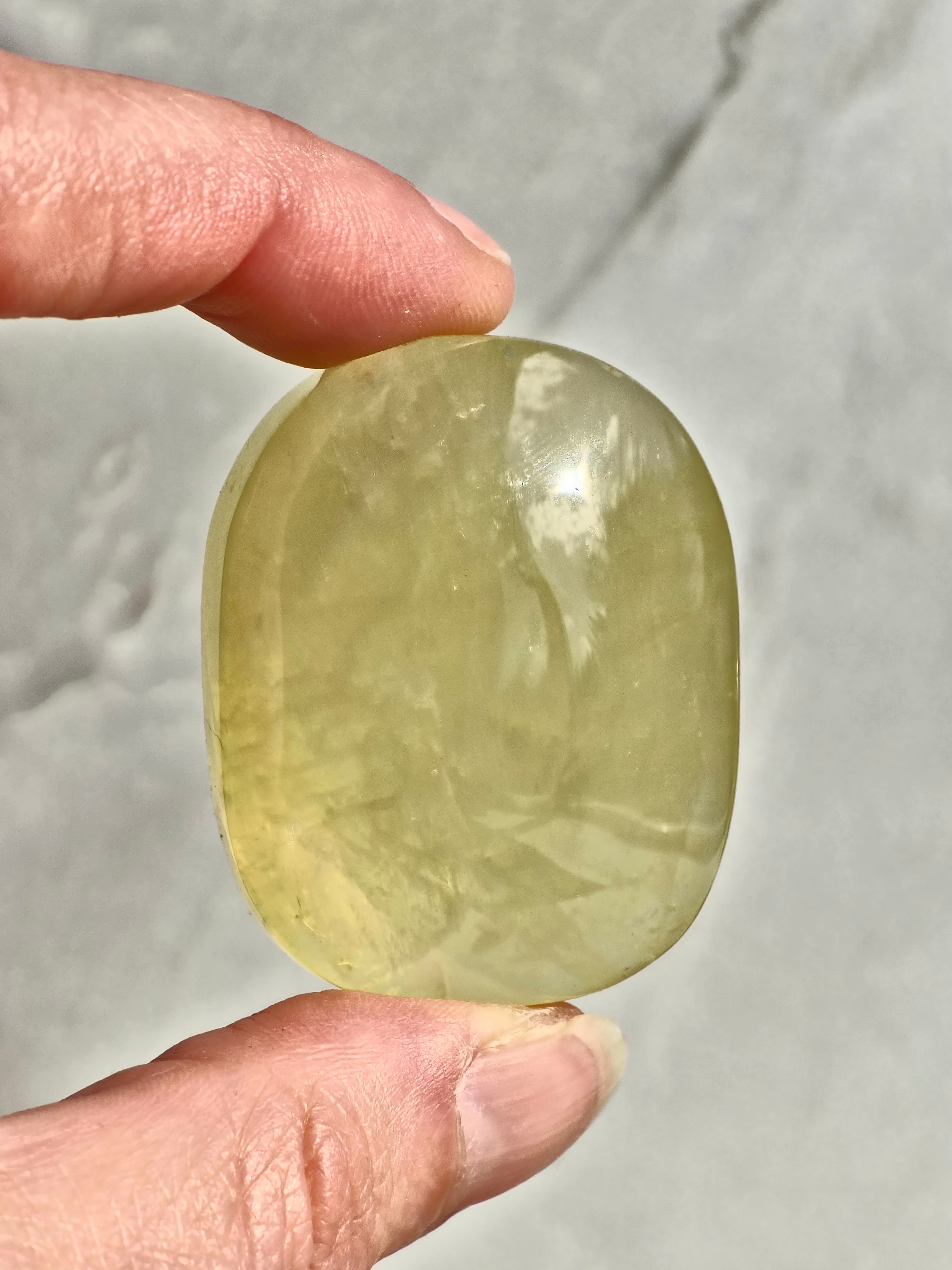 Heat treated Citrine Palm Stone