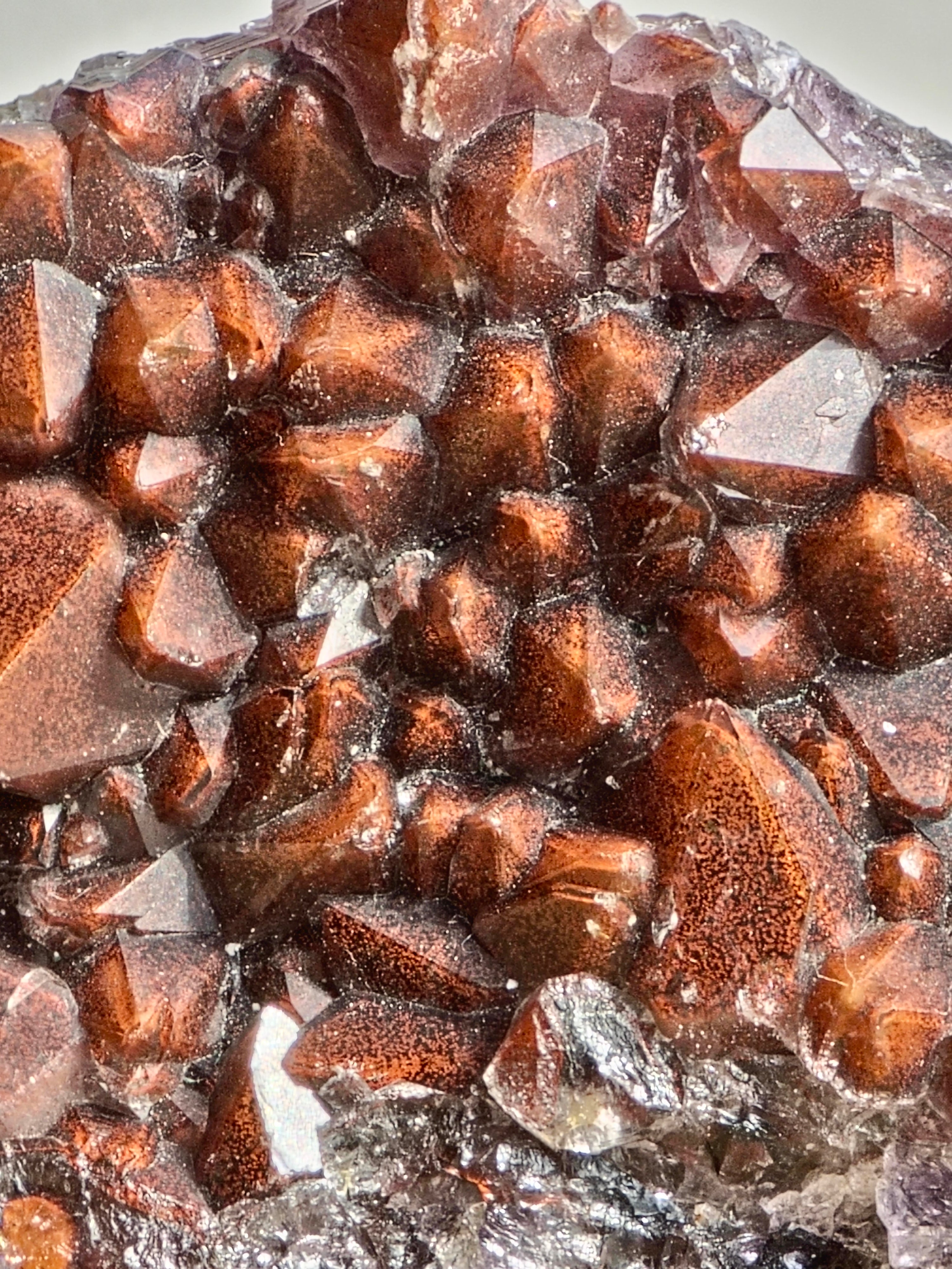 Red cap Amethyst cluster