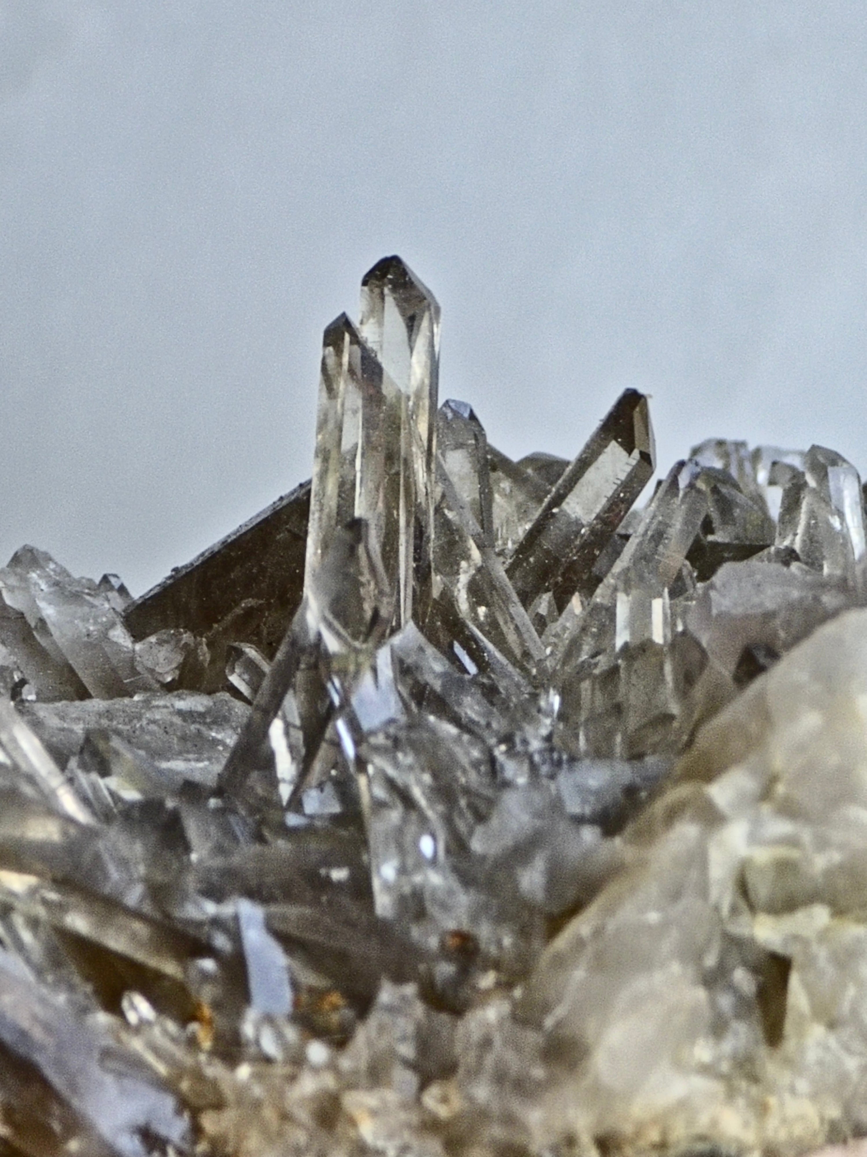 Natural citrine cluster
