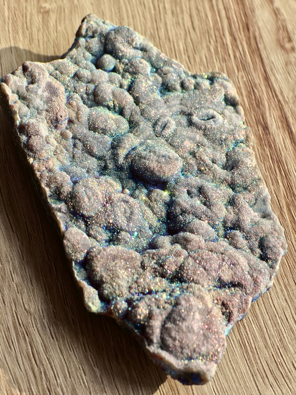 Aura coated Chalcedony