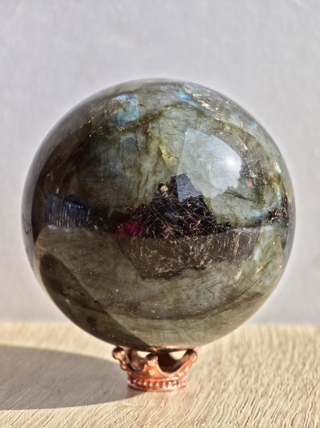 Labradorite sphere