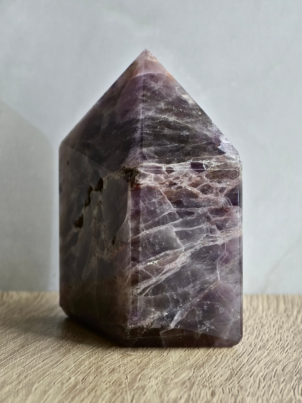 Brecciated Indian Amethyst Polished Tower