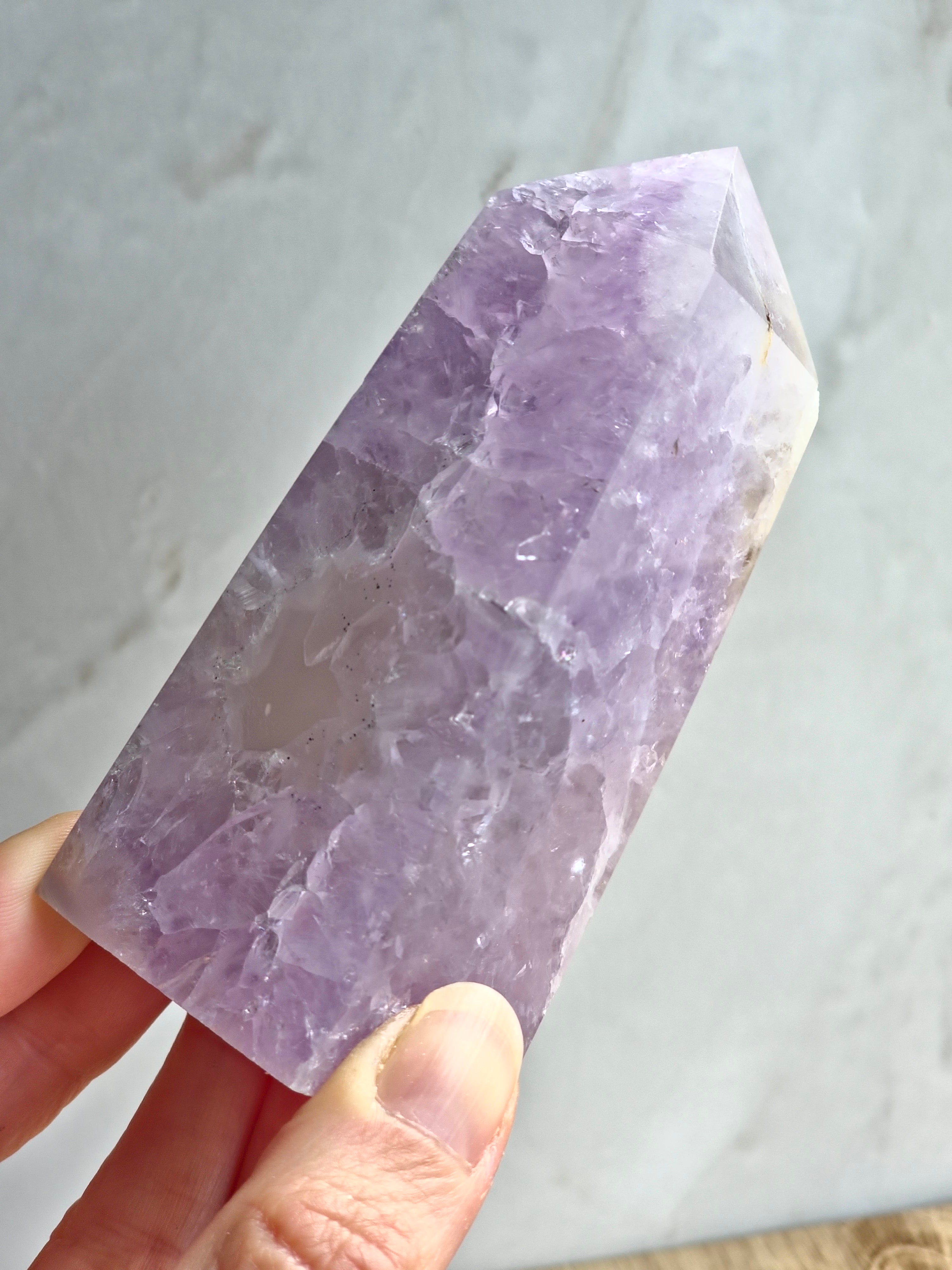 Amethyst and agate tower