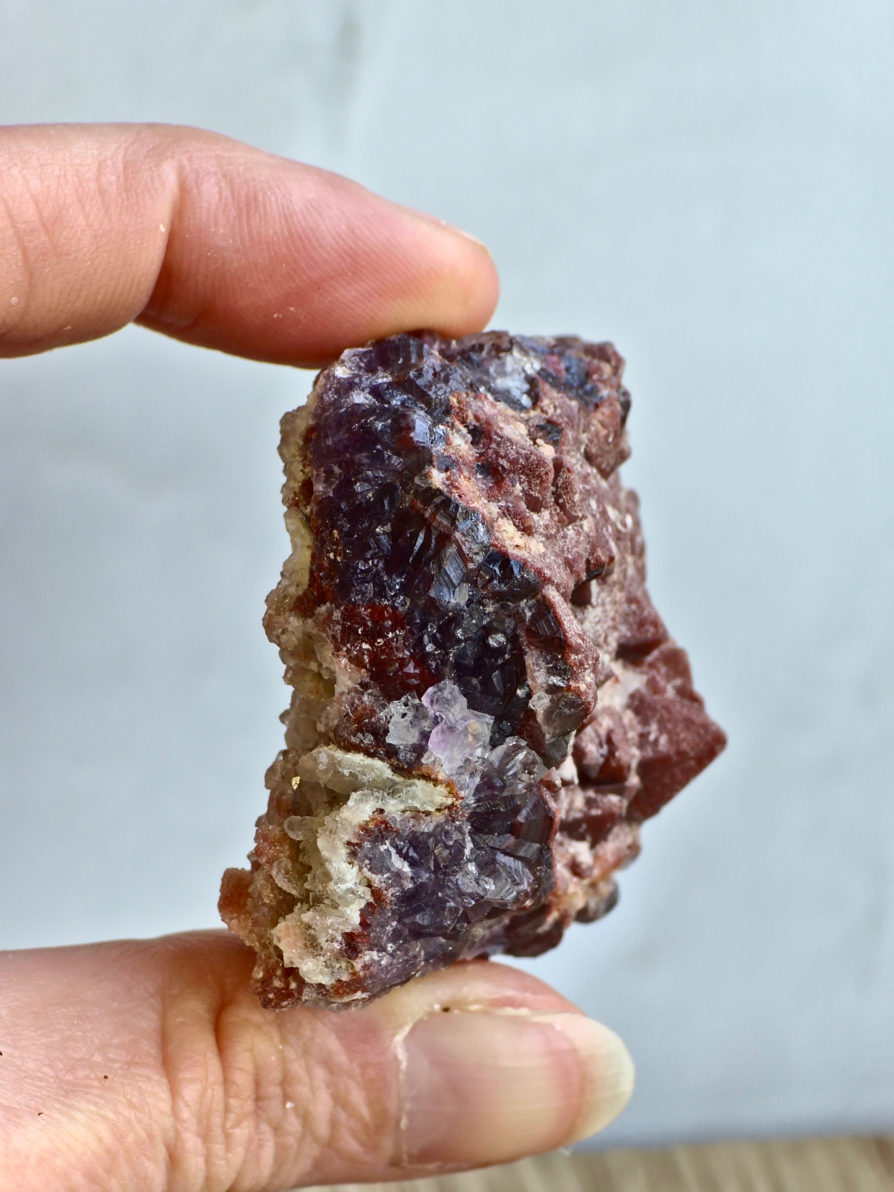 Red cap Amethyst