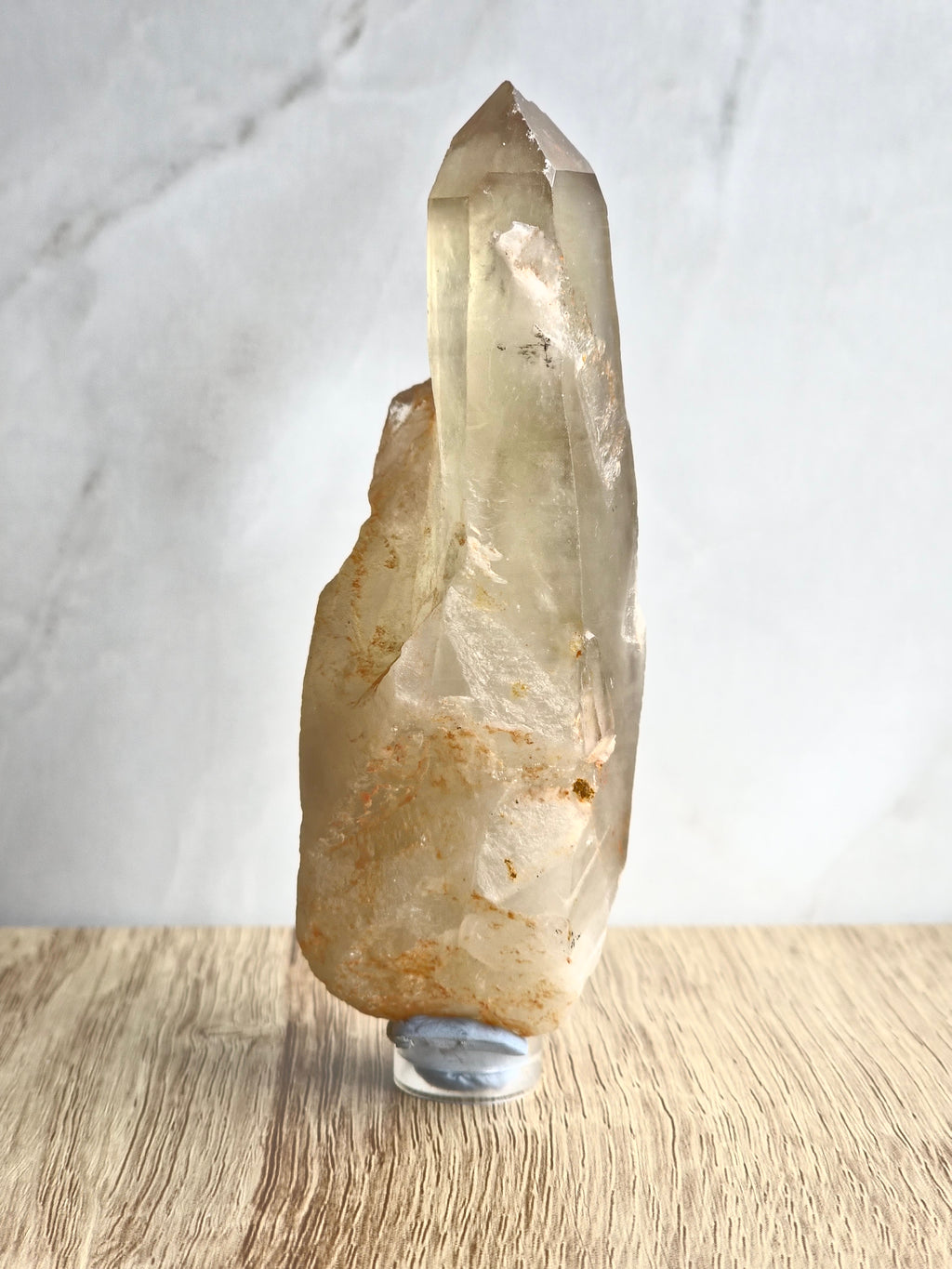 Natural raw citrine point