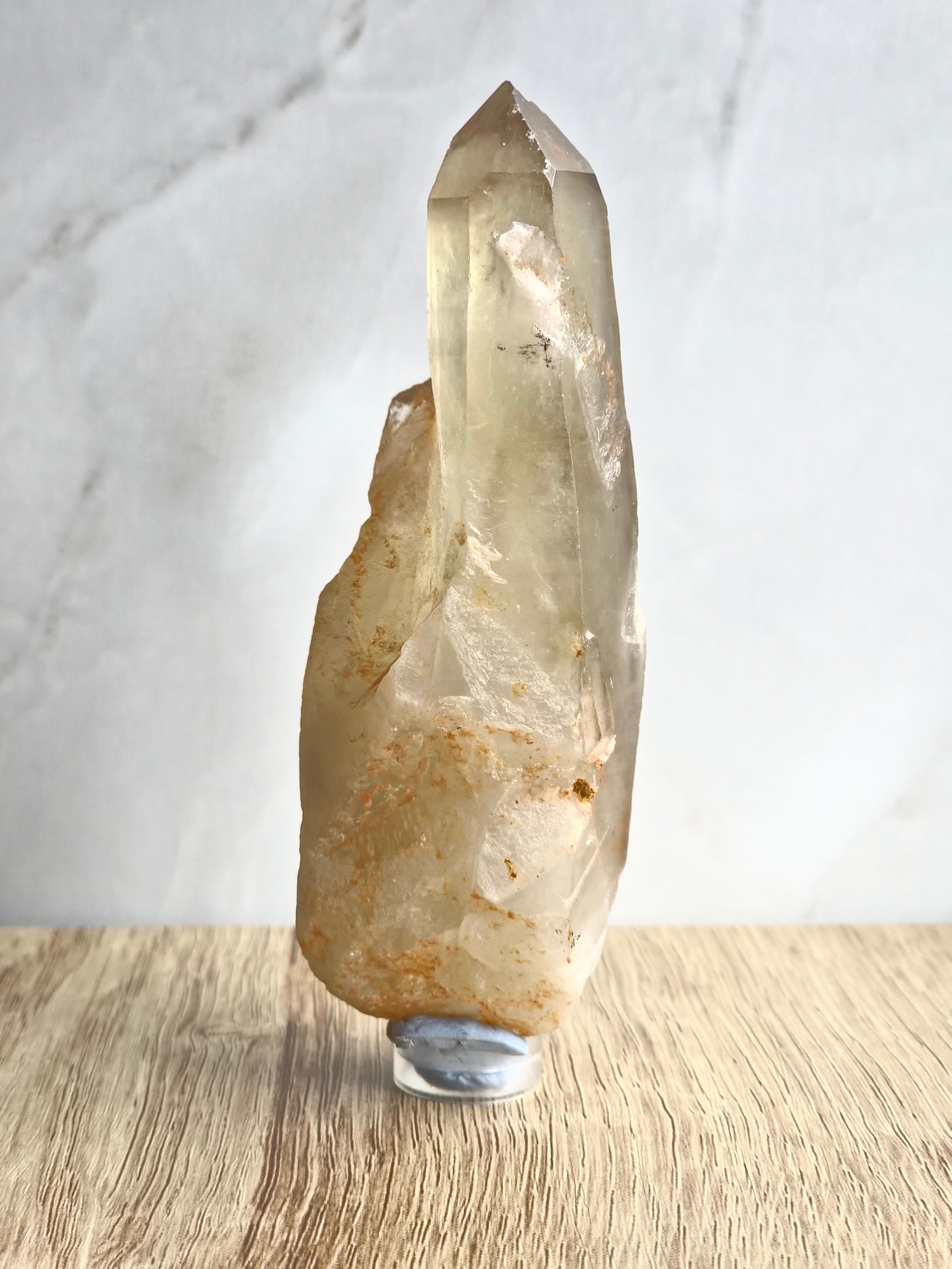 Natural raw citrine point