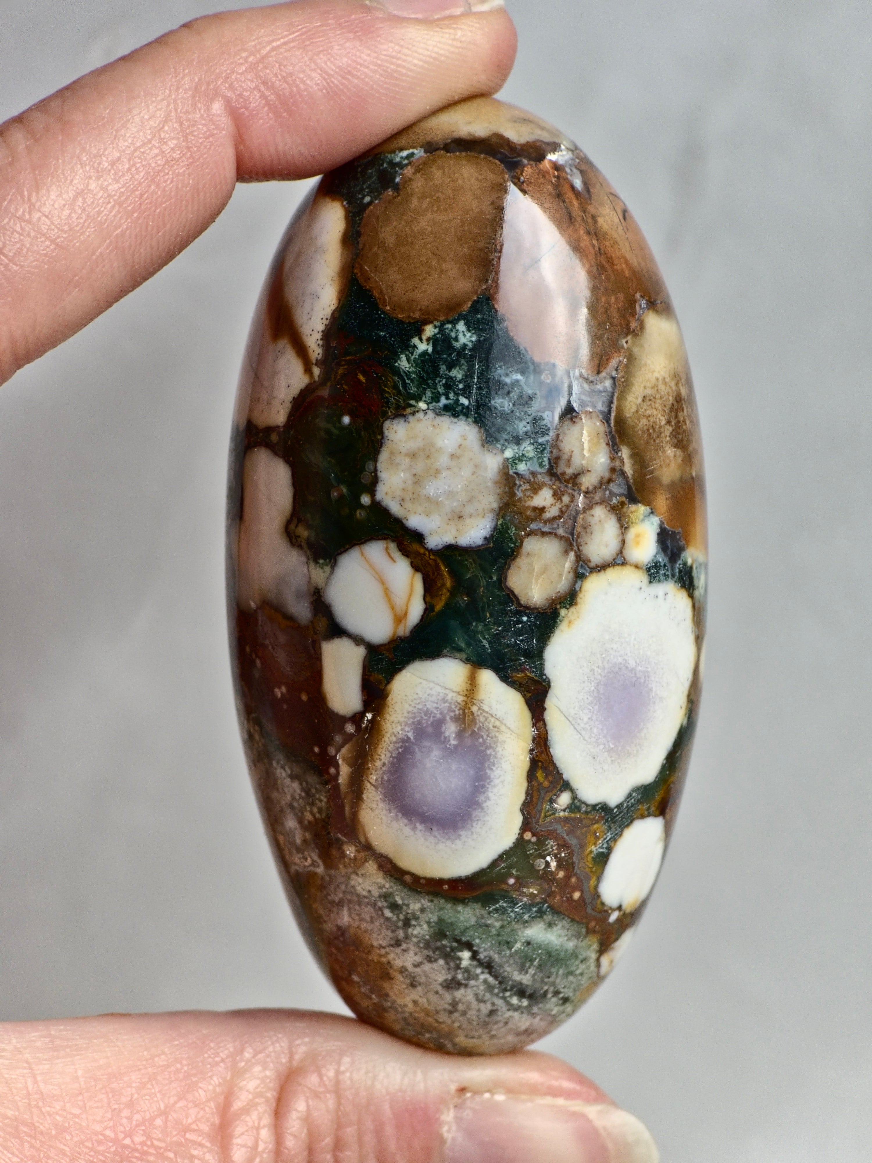 King Cobra (Orbicular) Indian Jasper Shiva Lingham