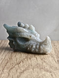 Blue Trolleite Dragon Carving