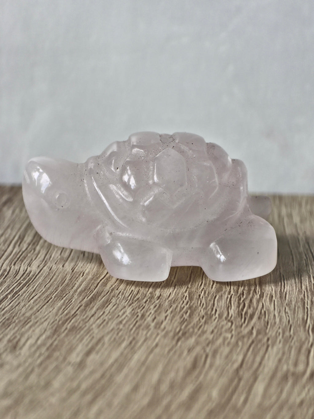 Rose quartz turtle
