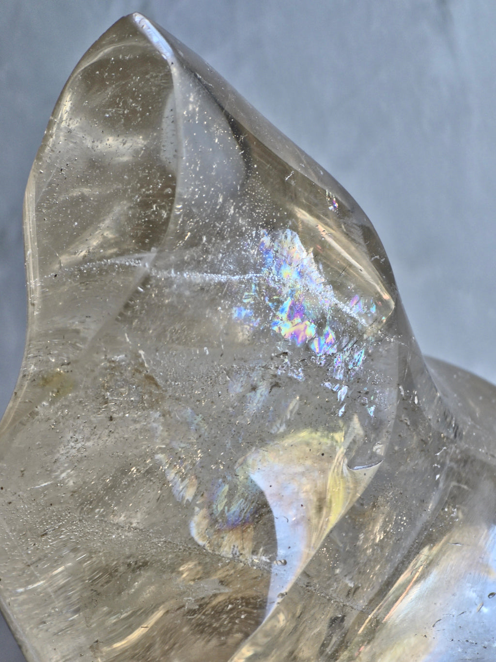 Smoky quartz flame