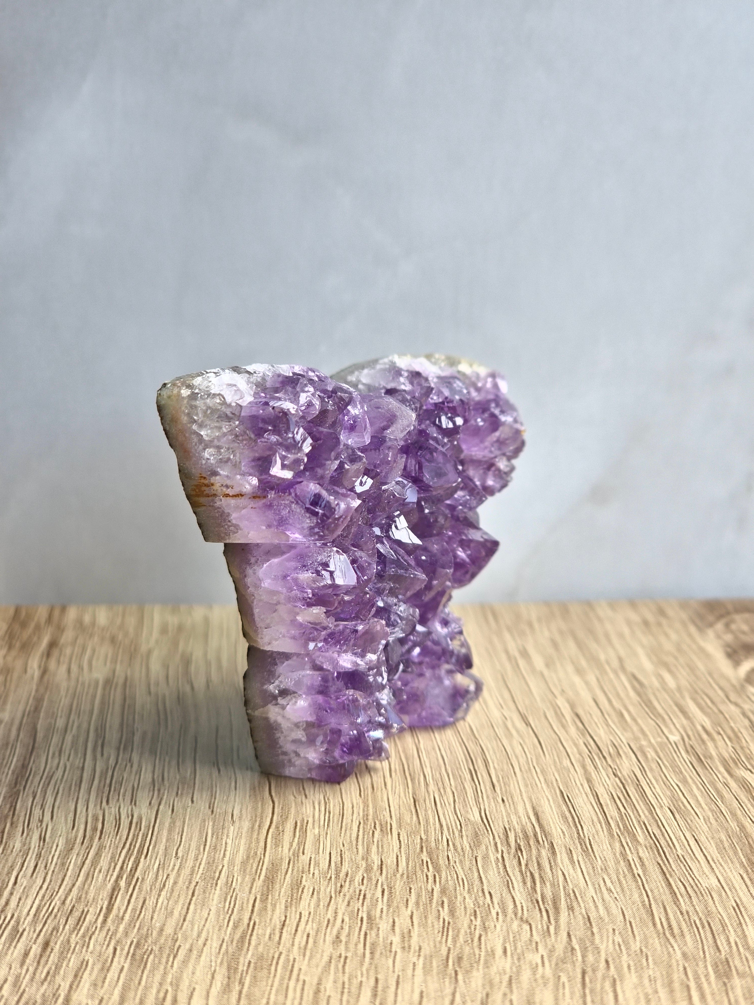 Amethyst Druzy Butterfly Carving