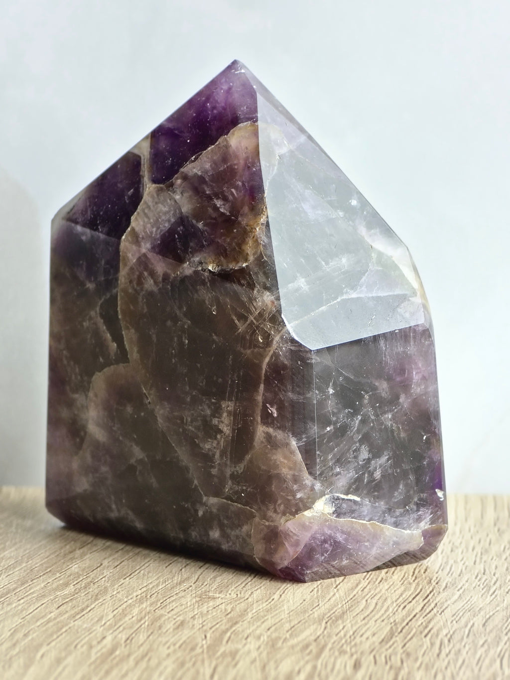 Brecciated Indian Amethyst Polished Tower