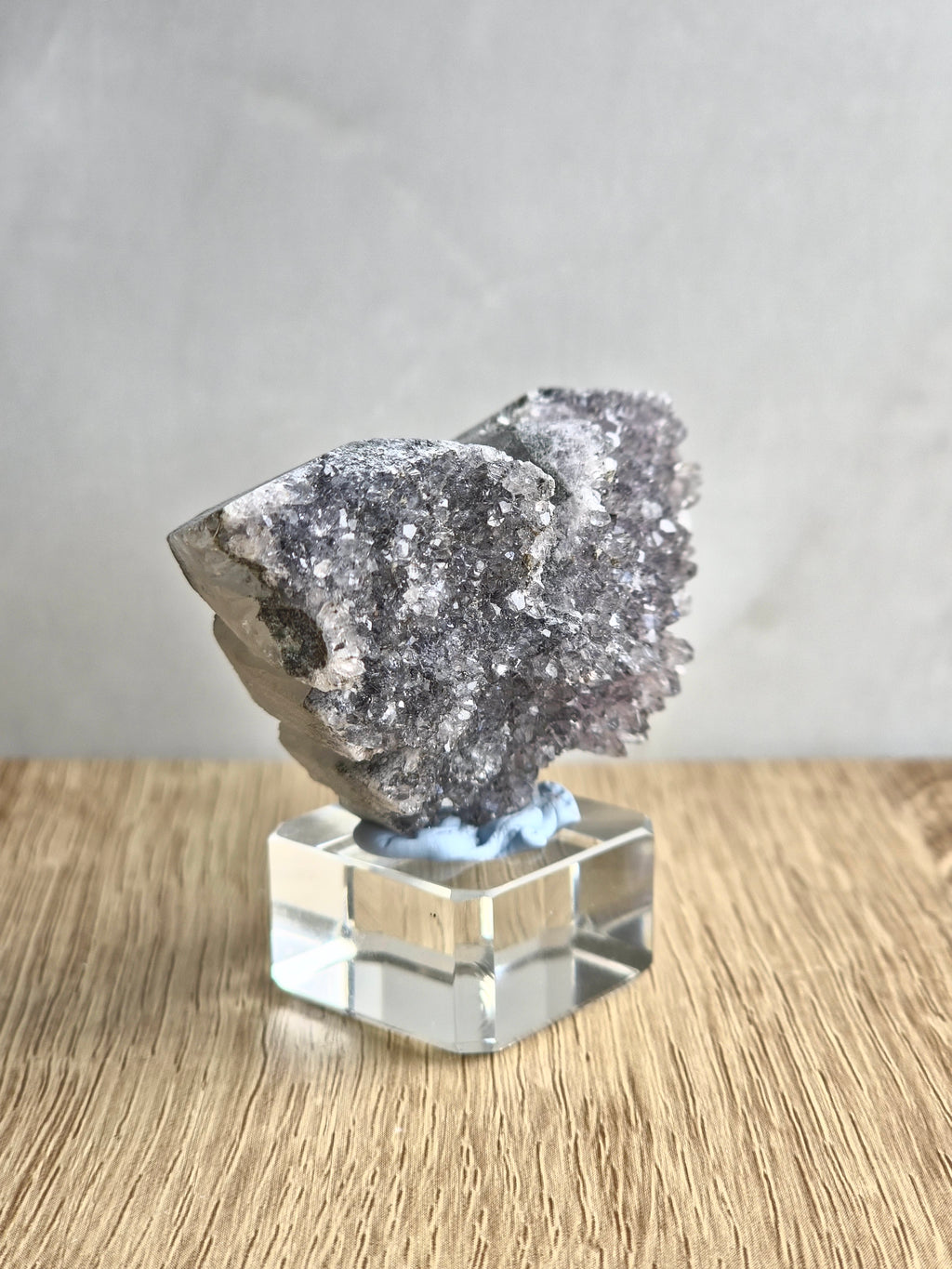 Black Amethyst Druzy Butterfly Carving