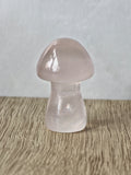 Rose quartz mushroom with asterisk
