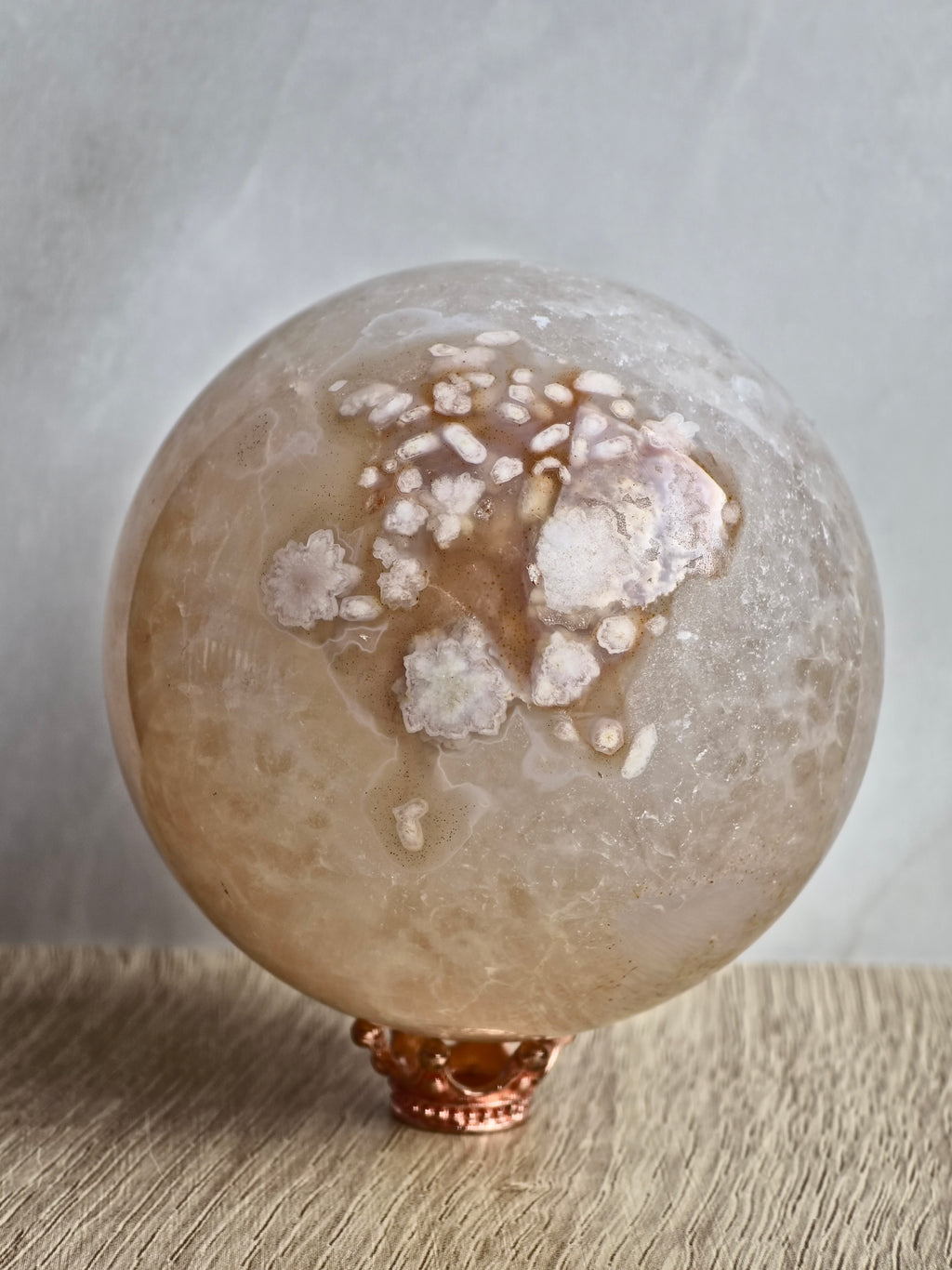 Flower Agate Sphere