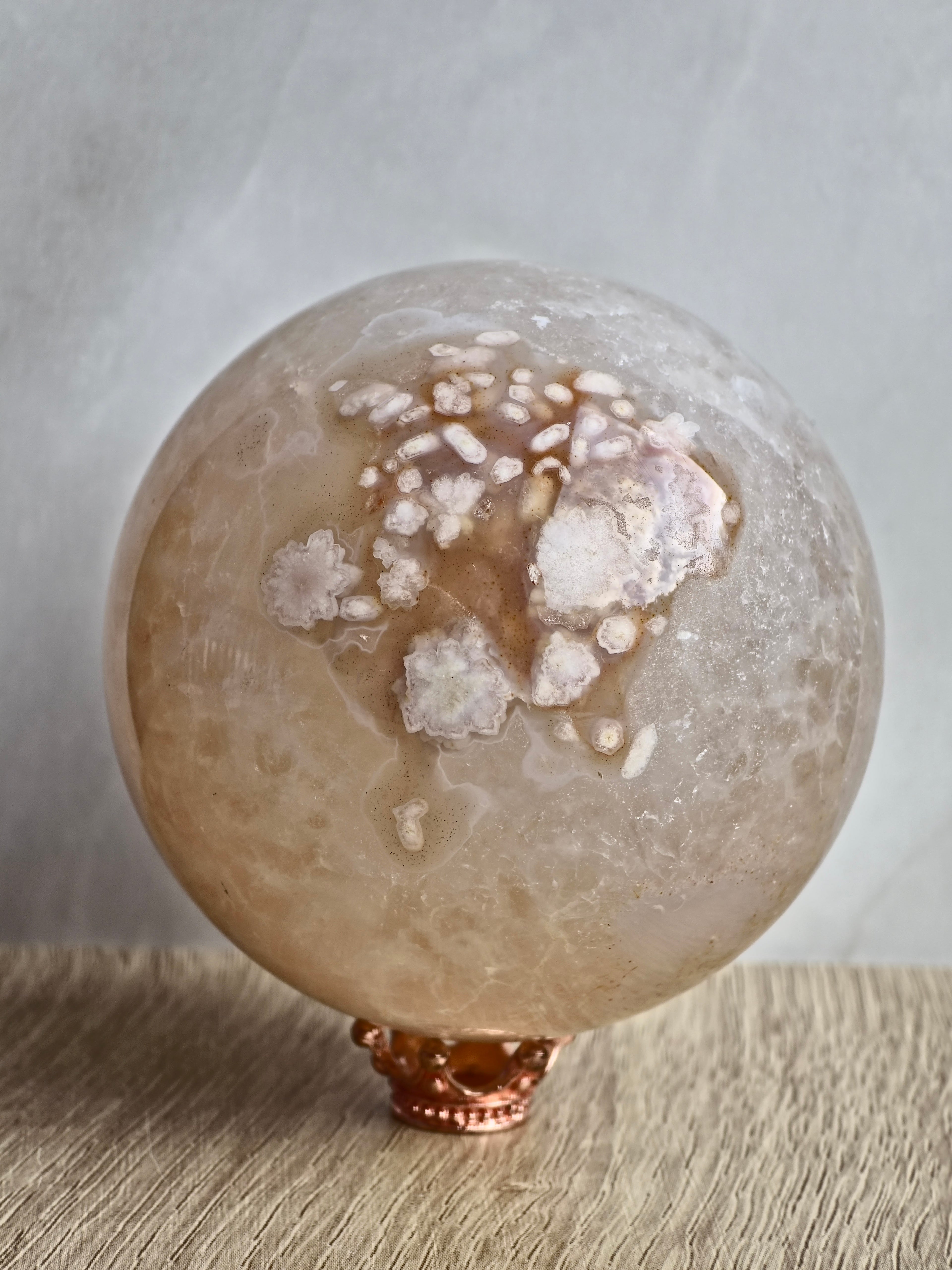 Flower Agate Sphere