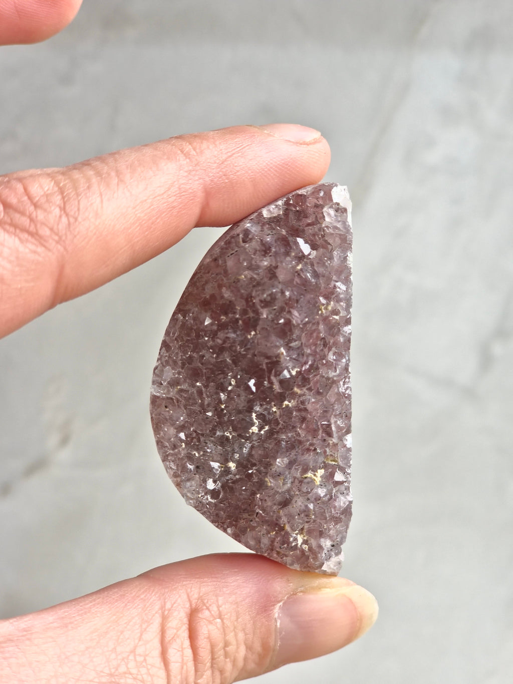 Amethyst half moon