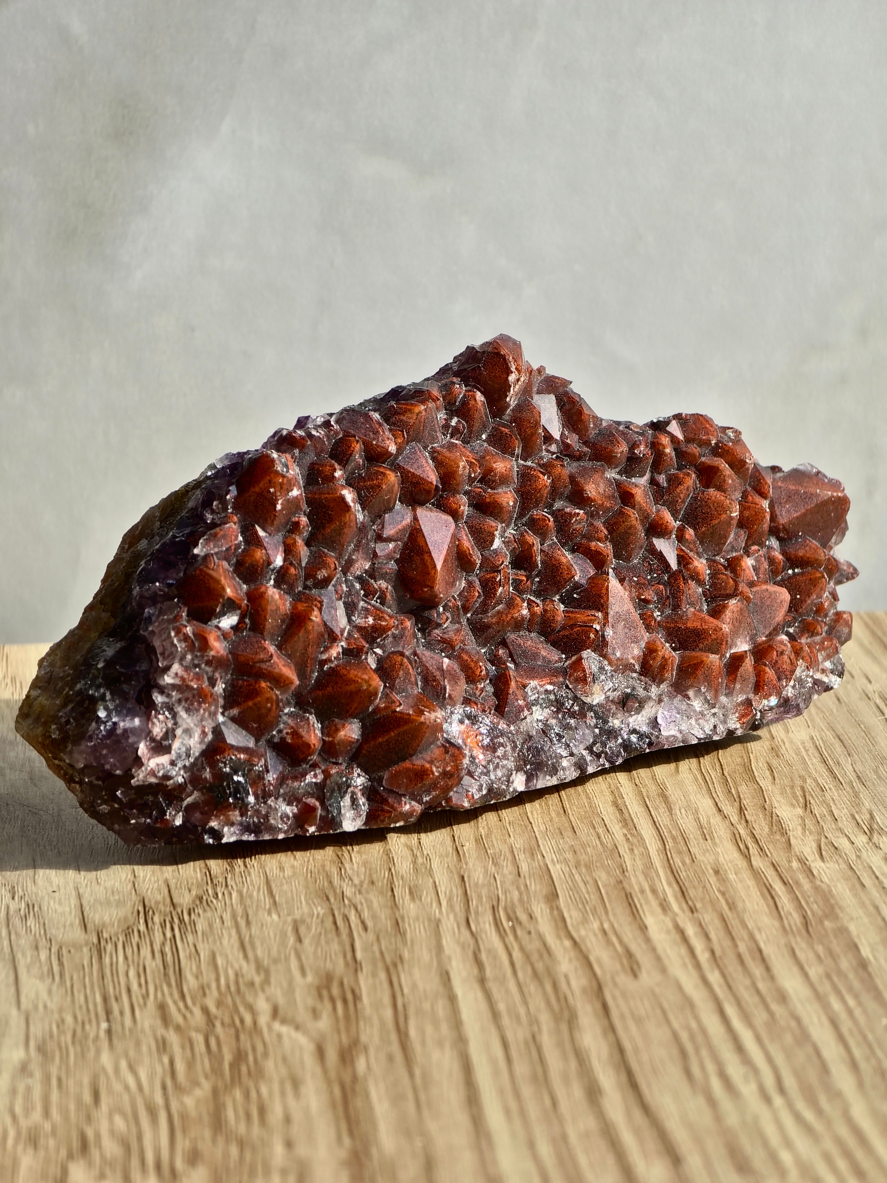 Red cap Amethyst cluster