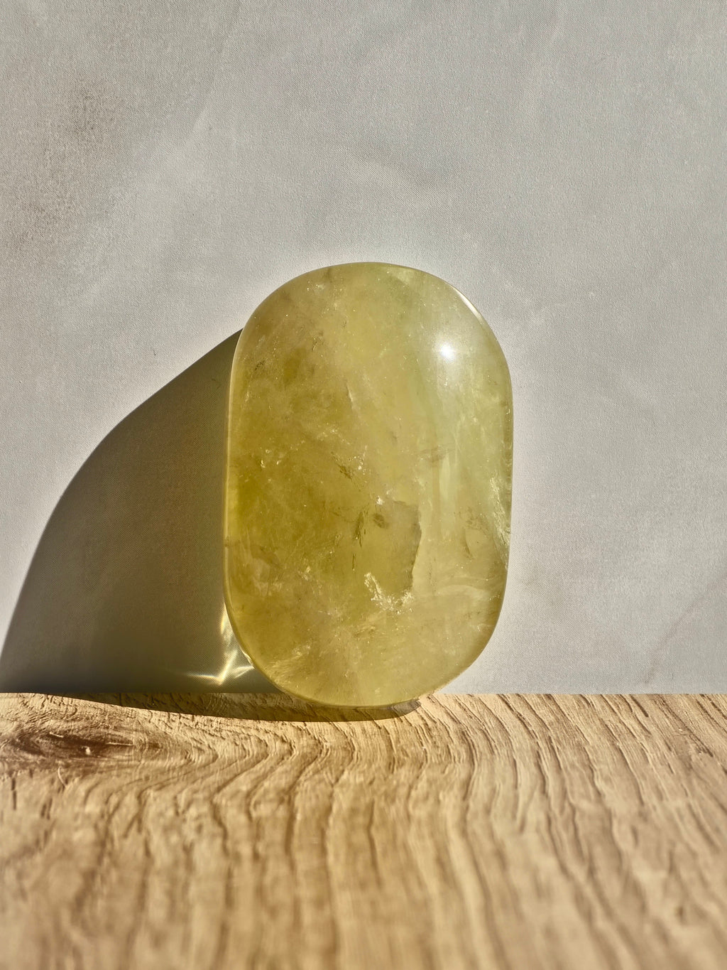 Heat treated Citrine Palm Stone