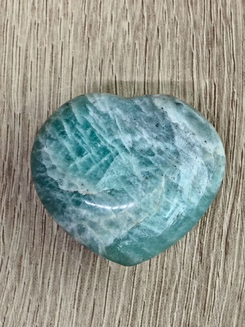 Amazonite Heart — Microcline Feldspar