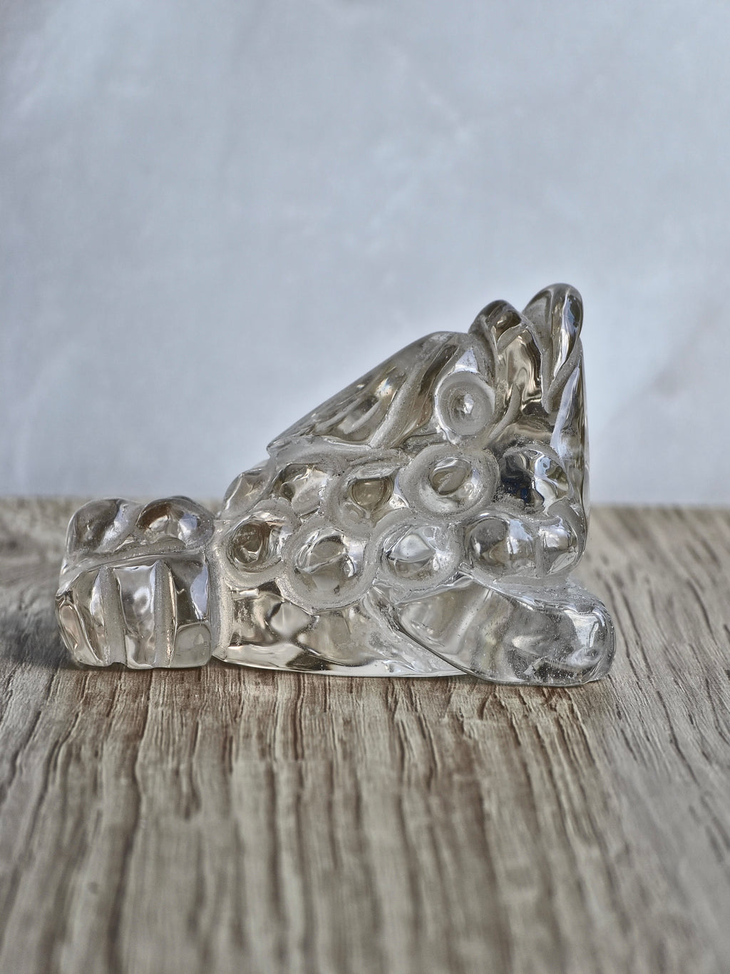 Clear Quartz Money Toad