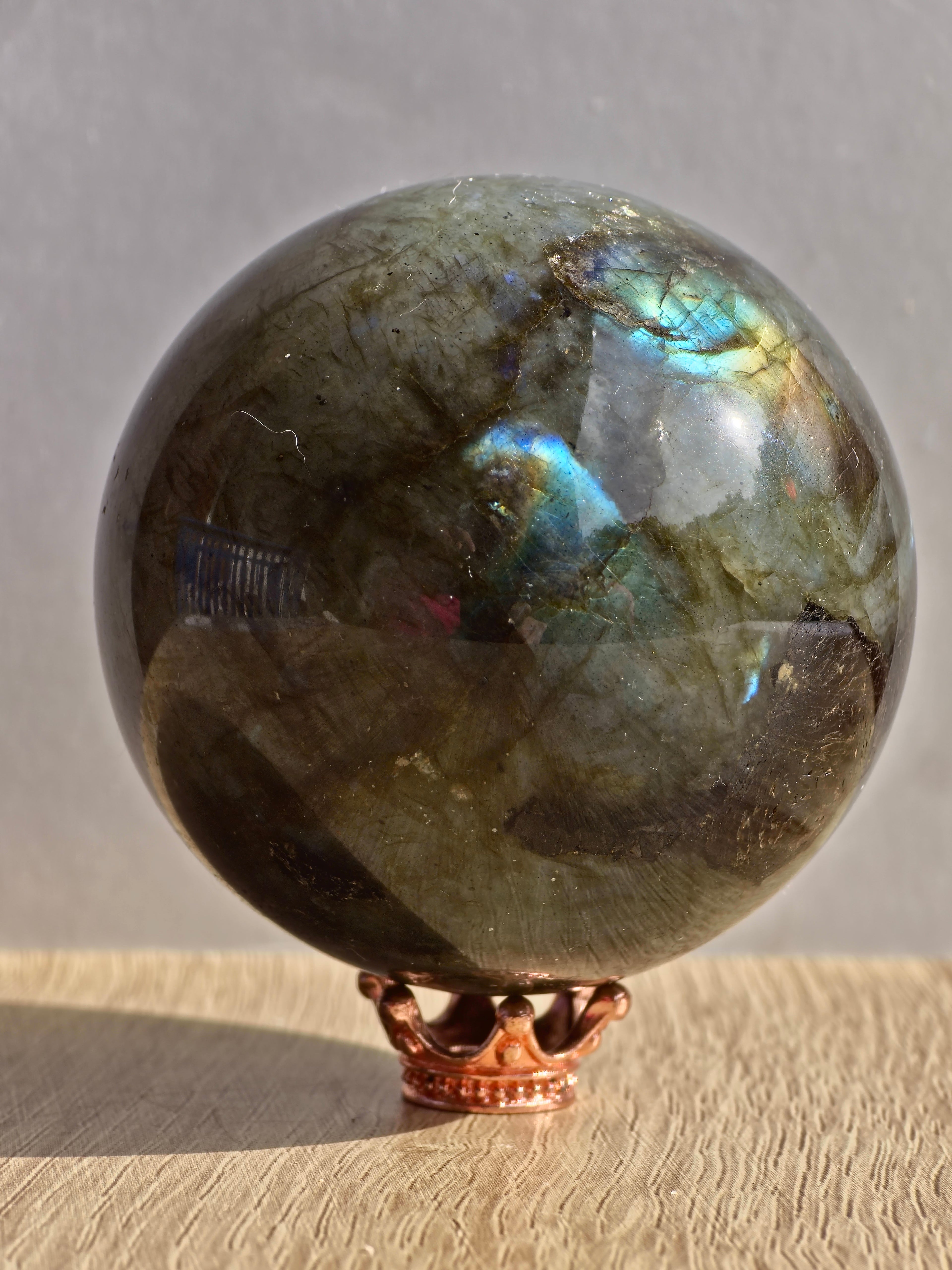 Labradorite sphere